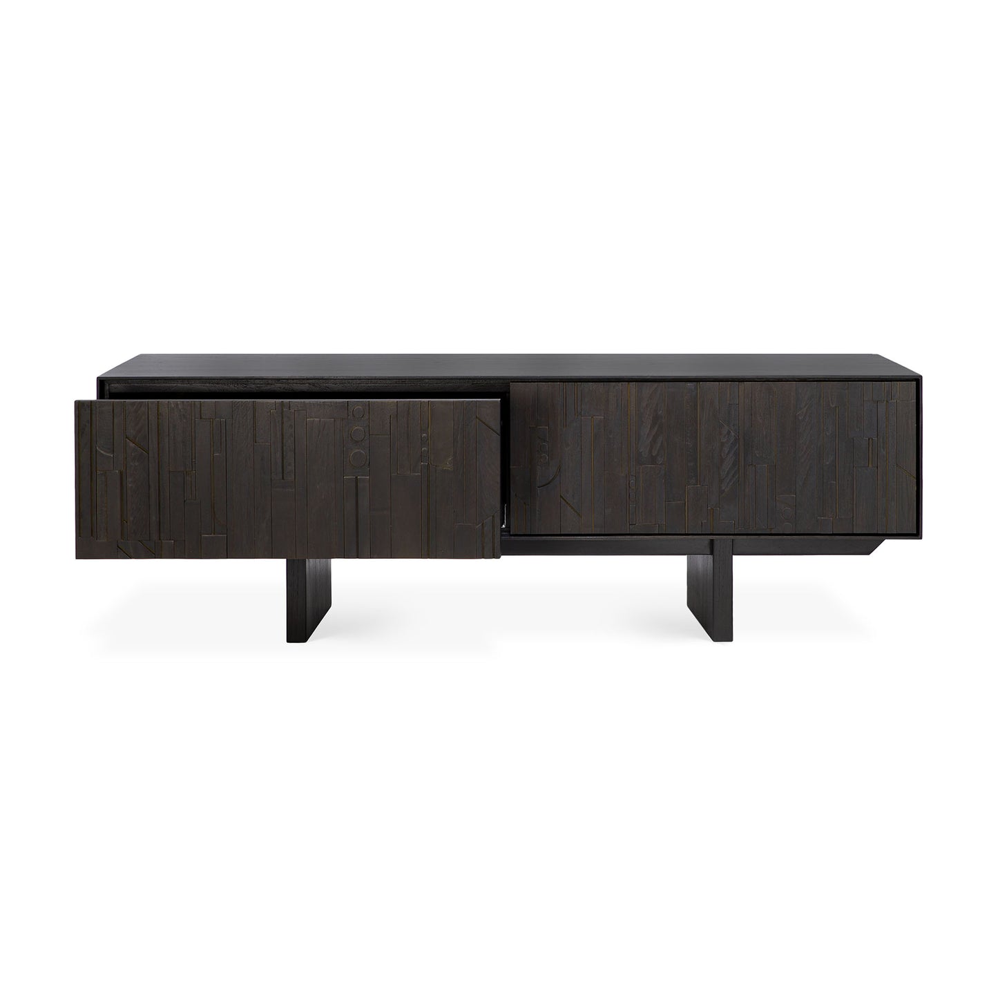 Teak-Mosaic-TV-cupboard-open-cut-Goode-Studio