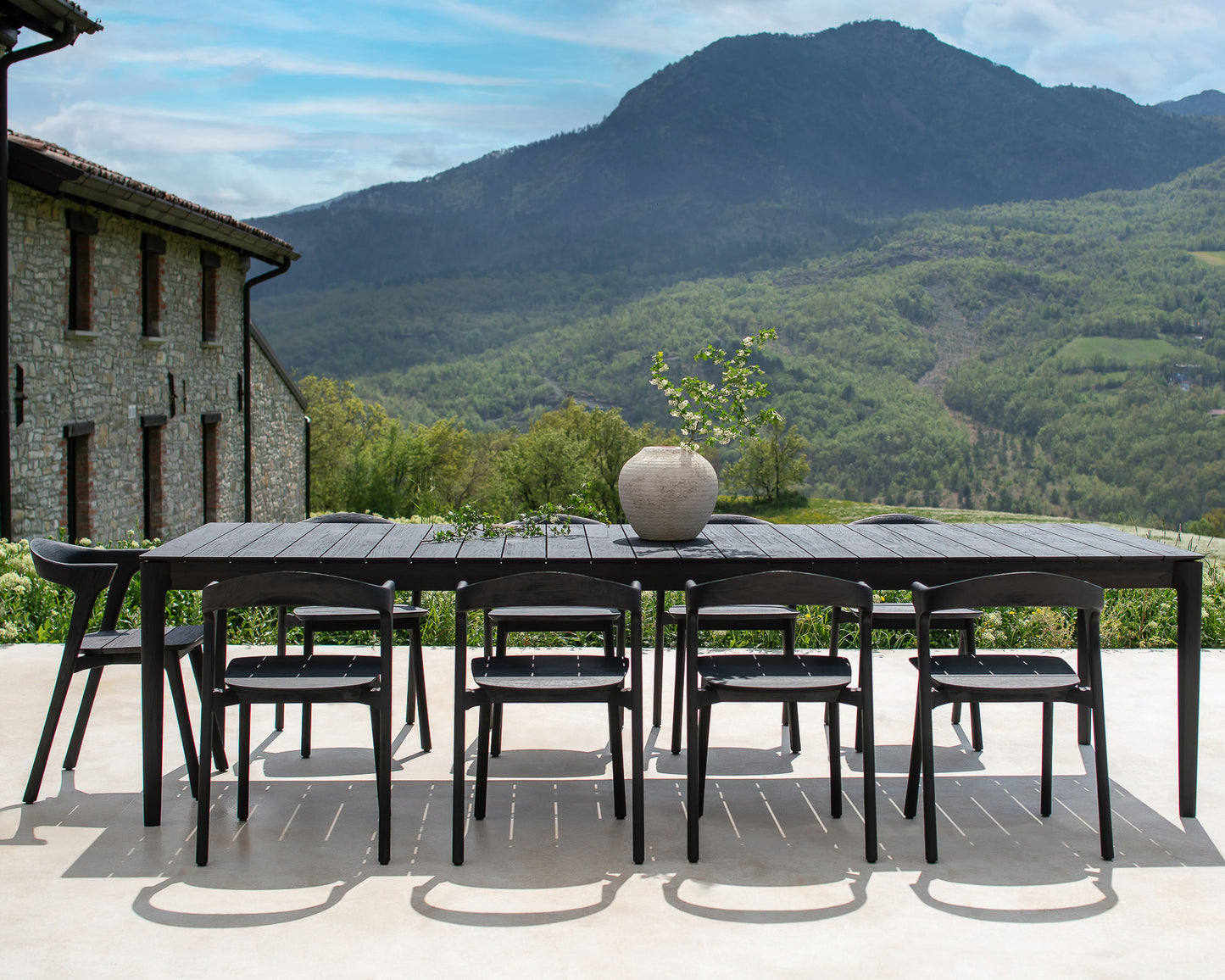 Bok-outdoor-black-chair-Bok-outdoor-dining-table-Goode-Studio