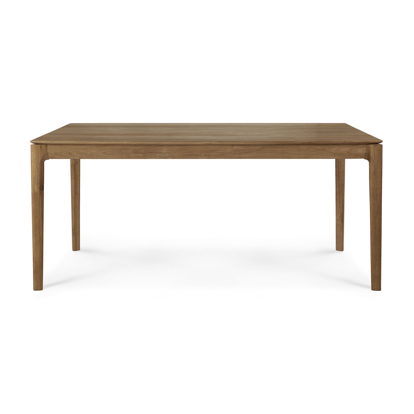 Modern Scandinavian teak dining table sculptural base
