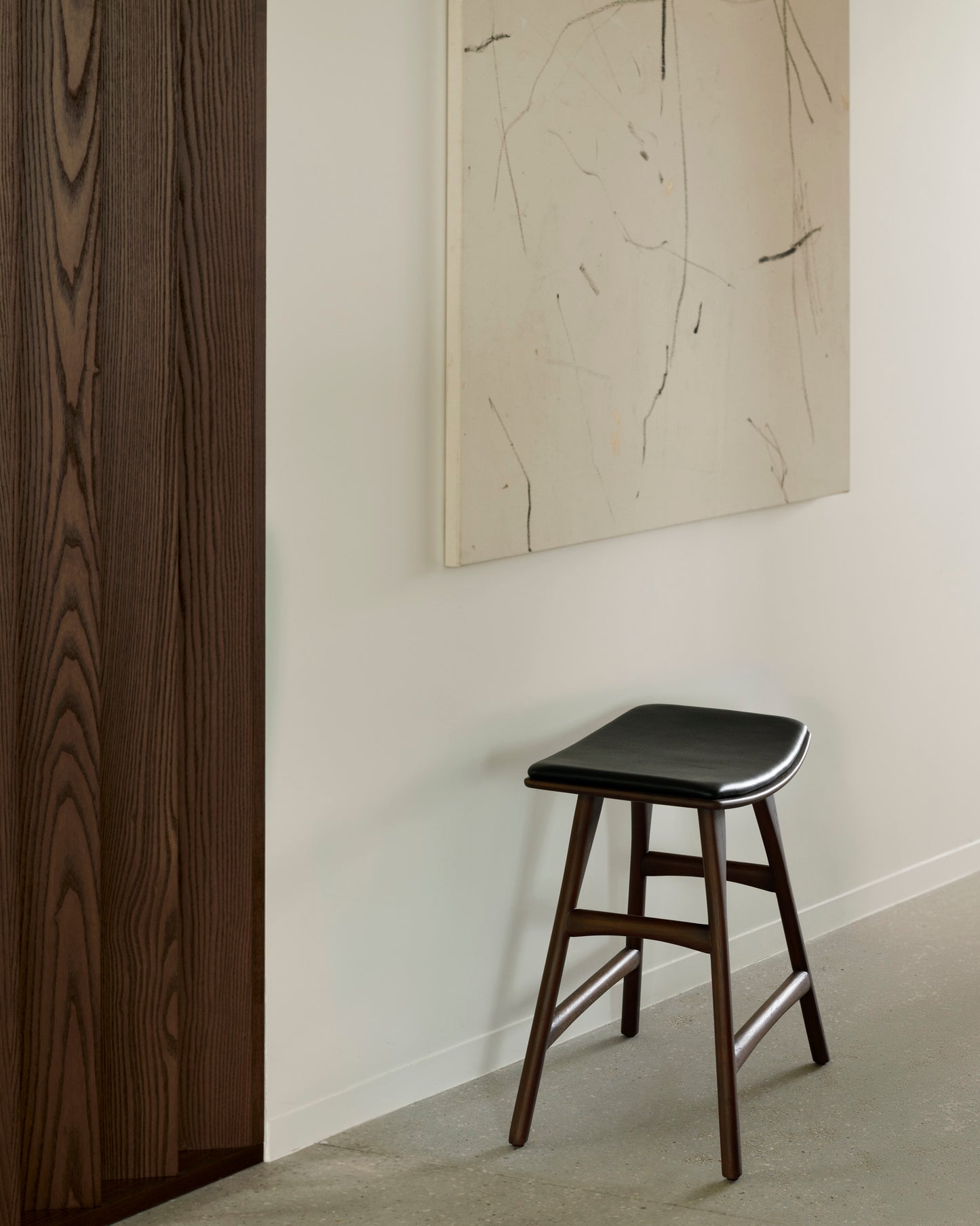 Osso Dining Stool with Seat Cushion - Goode Studio