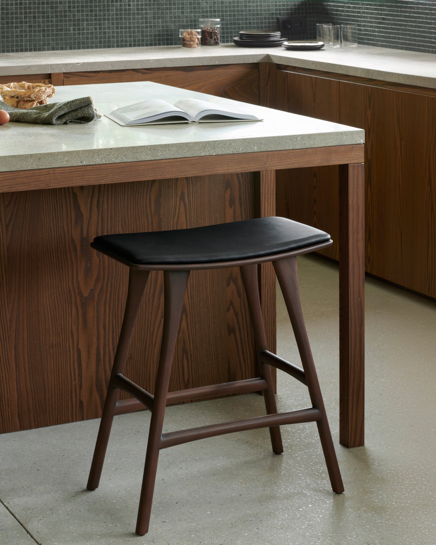 Osso Counter Stool with Seat Cushion - Goode Studio
