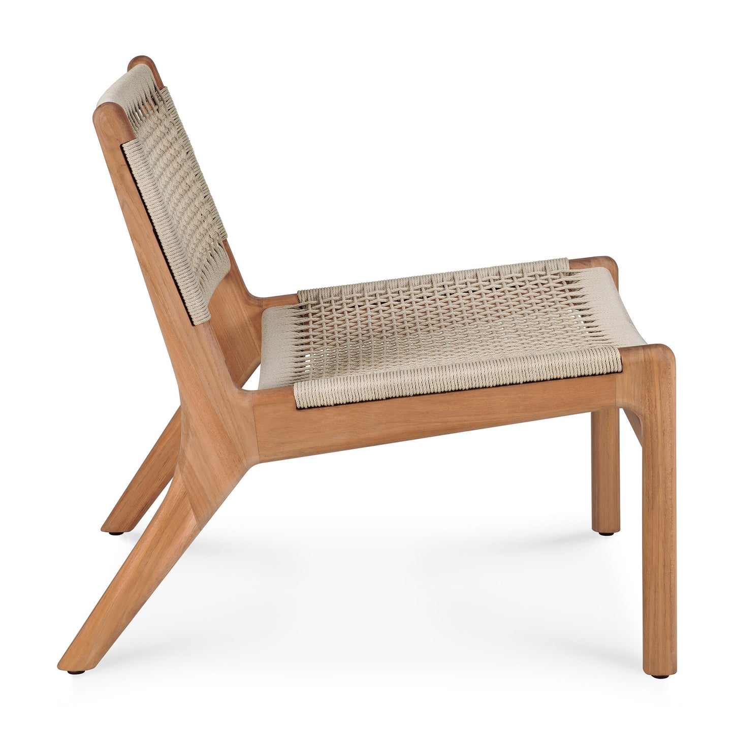 Jack-Woven-outdoor-lounge-chair-teak-beige-side-cut-Goode-Studio