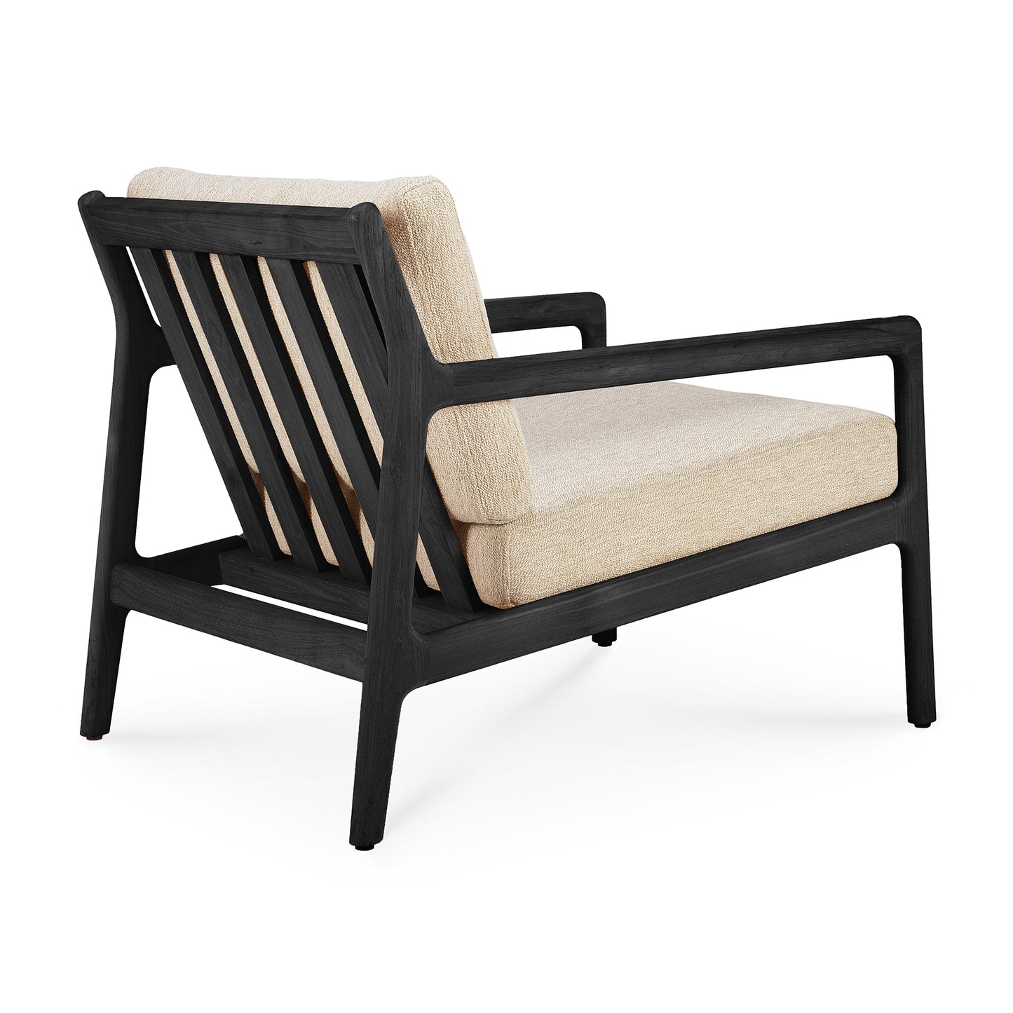 Teak-black-Jack-outdoor-sofa-1-seater-natural-back-cut-Goode-Studio