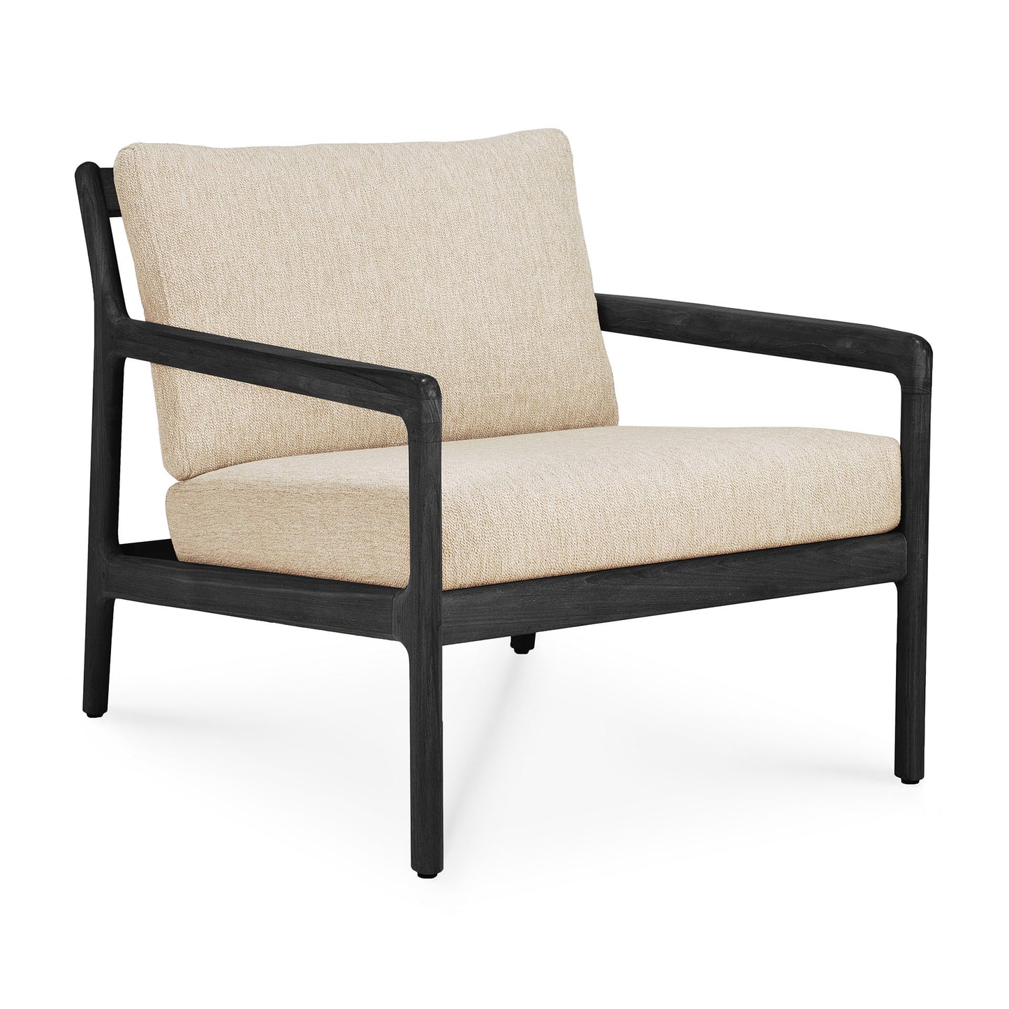 Teak-black-Jack-outdoor-sofa-1-seater-natural-front-cut-Goode-Studio
