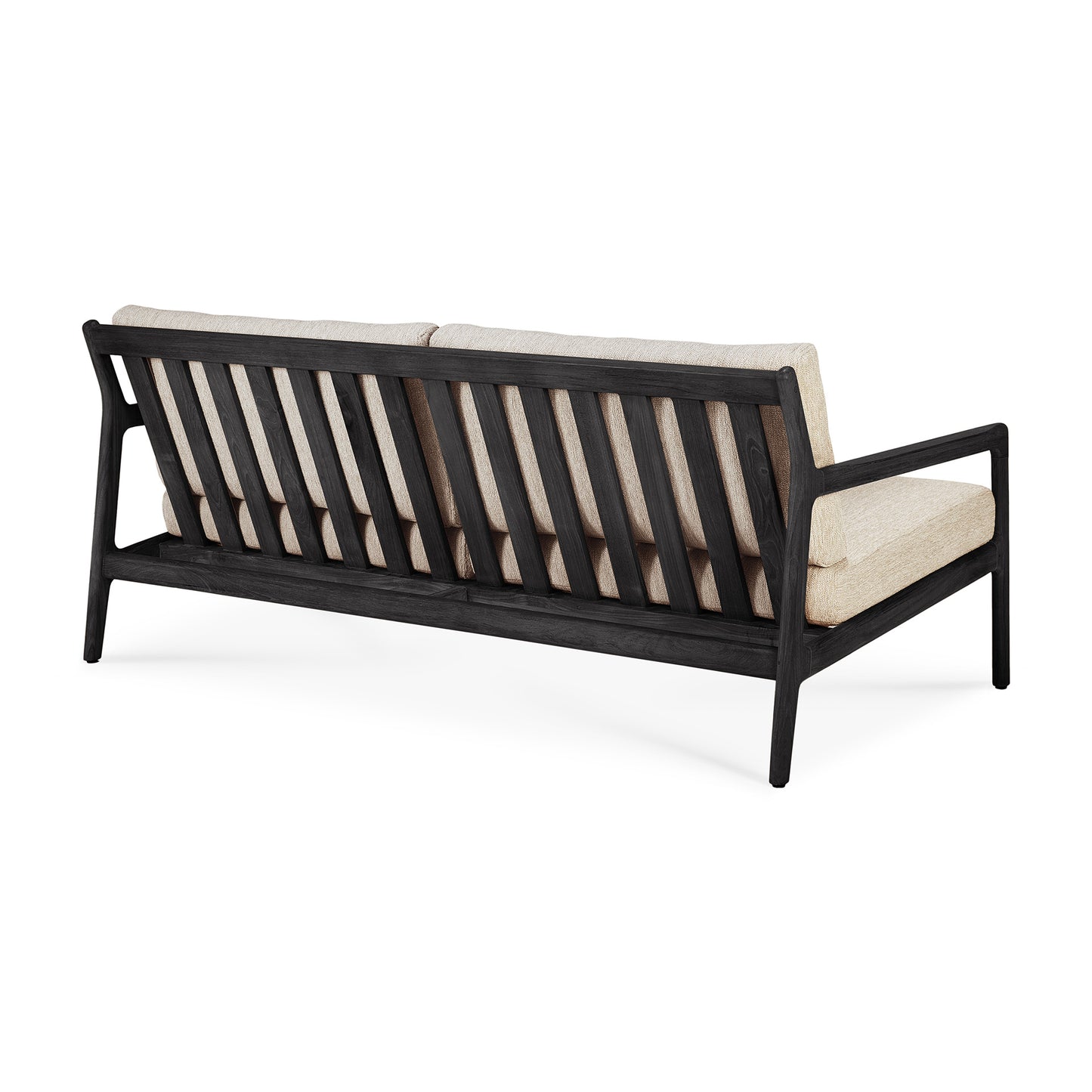 Teak-black-Jack-outdoor-sofa-2-seater-back-cut-Goode-Studio