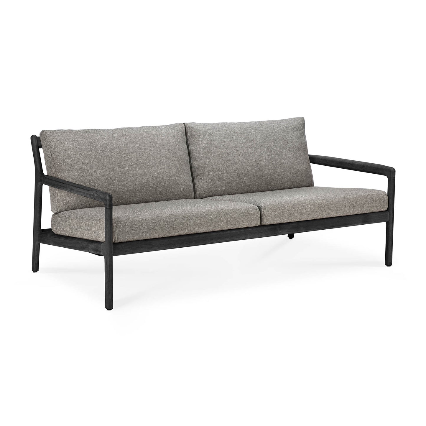Teak-black-Jack-outdoor-sofa-2-seater-mocha-front-cut-Goode-Studio