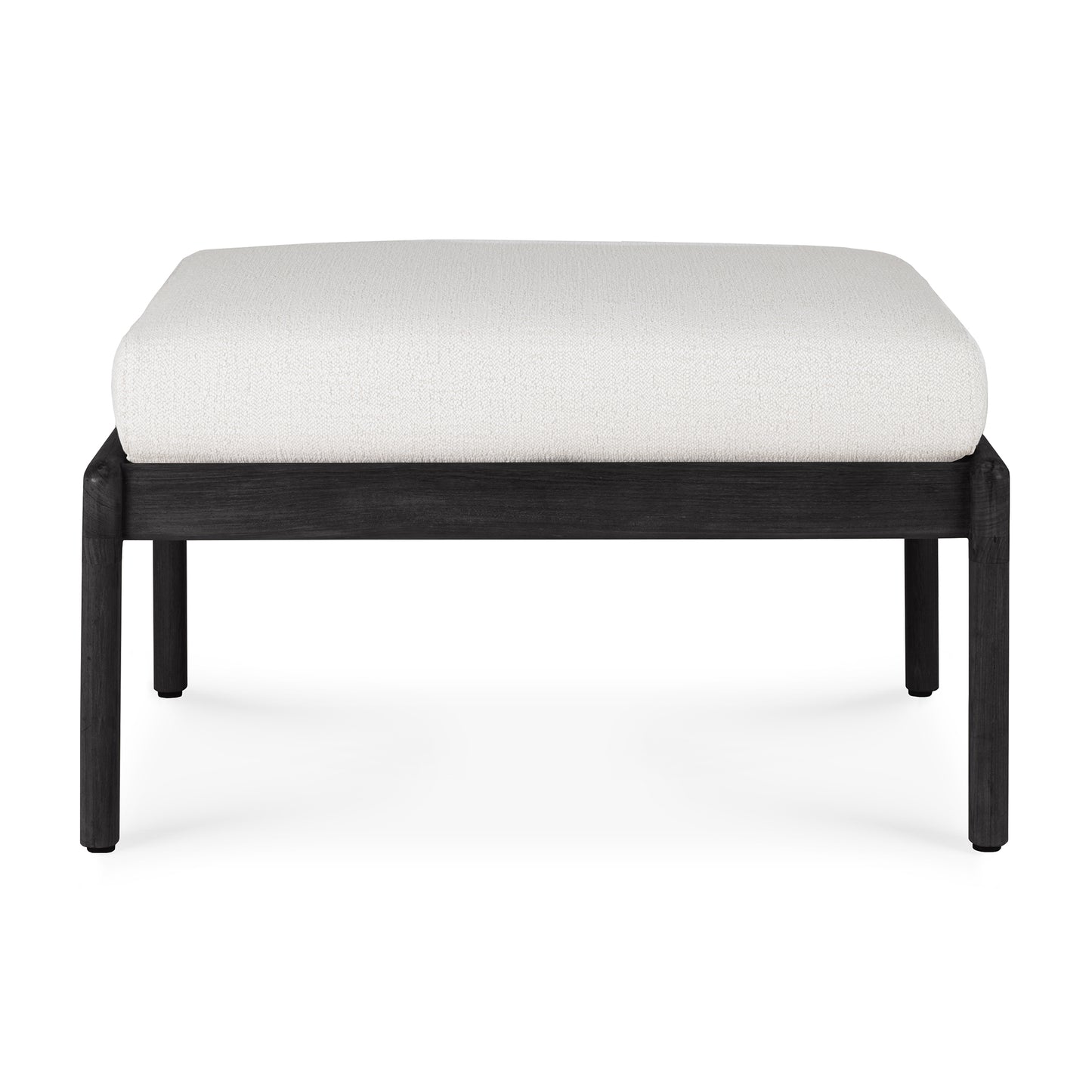 Teak-black-Jack-outdoor-footstool-off-white-front-cut-Goode-Studio