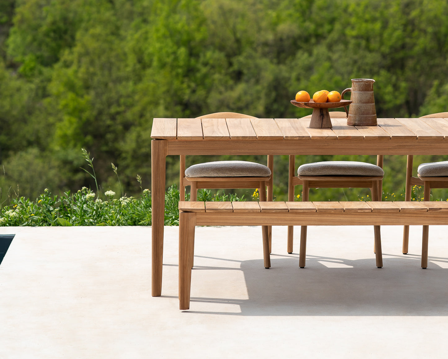 Bok Outdoor Bench, 64 Inch - Goode Studio