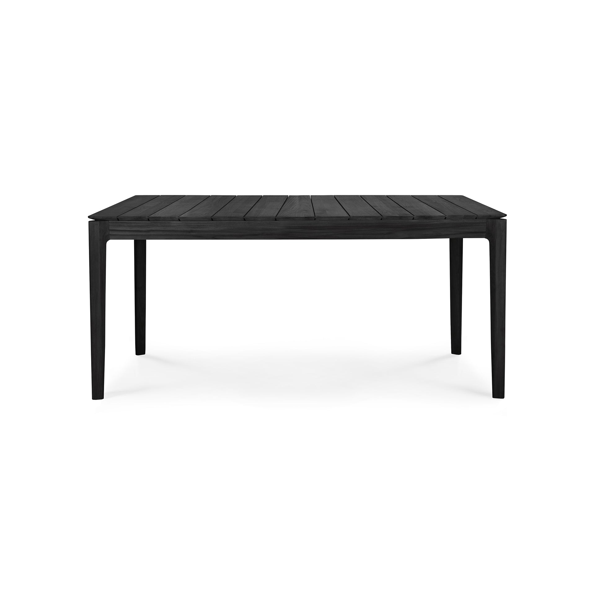 Bok Outdoor Dining Table, Teak Black