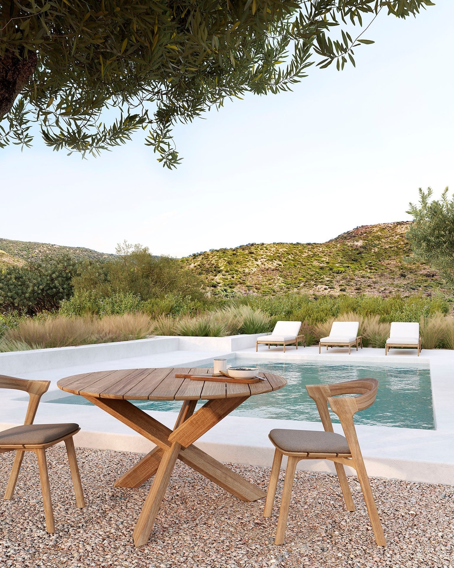 Circle Outdoor Dining Table - Goode Studio