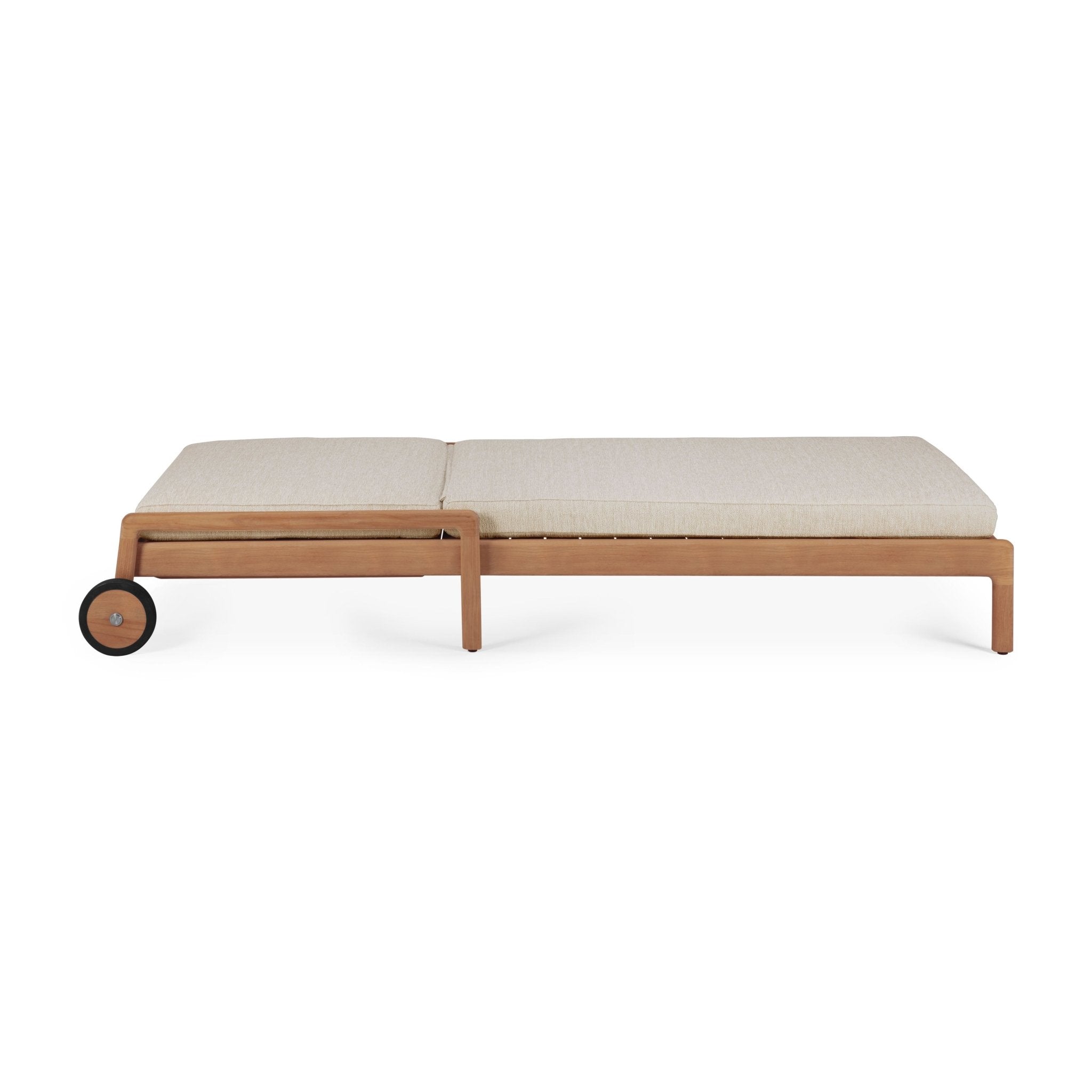 Jack Outdoor Adjustable Lounger Frame - Teak - Goode Studio