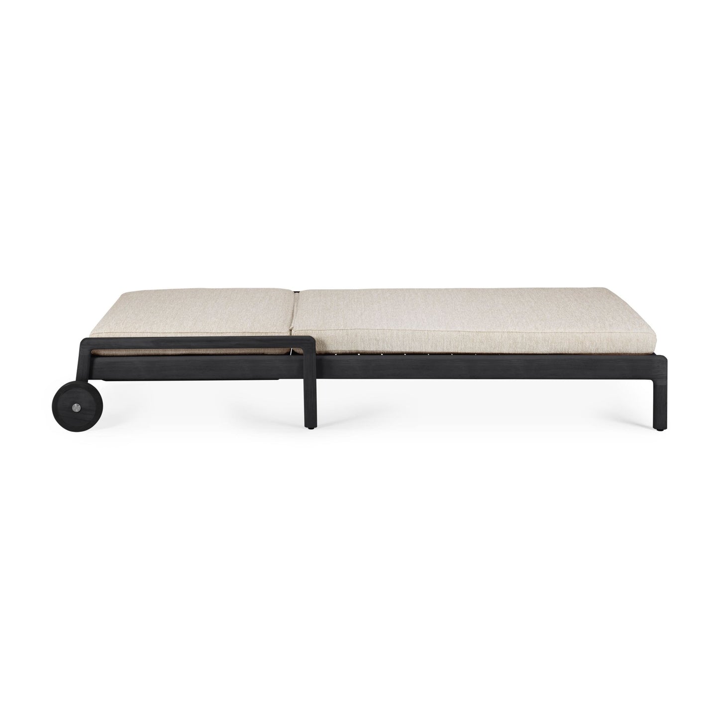 Jack-outdoor-adjustable-lounger-teak-black-Natural-fabric-side-cut-Goode-Studio