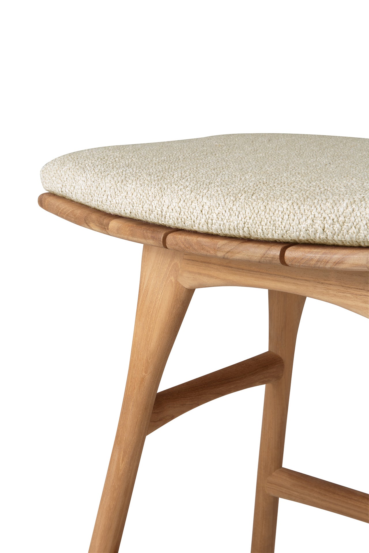 Osso Outdoor Stool, Natural Cushion - Goode Studio