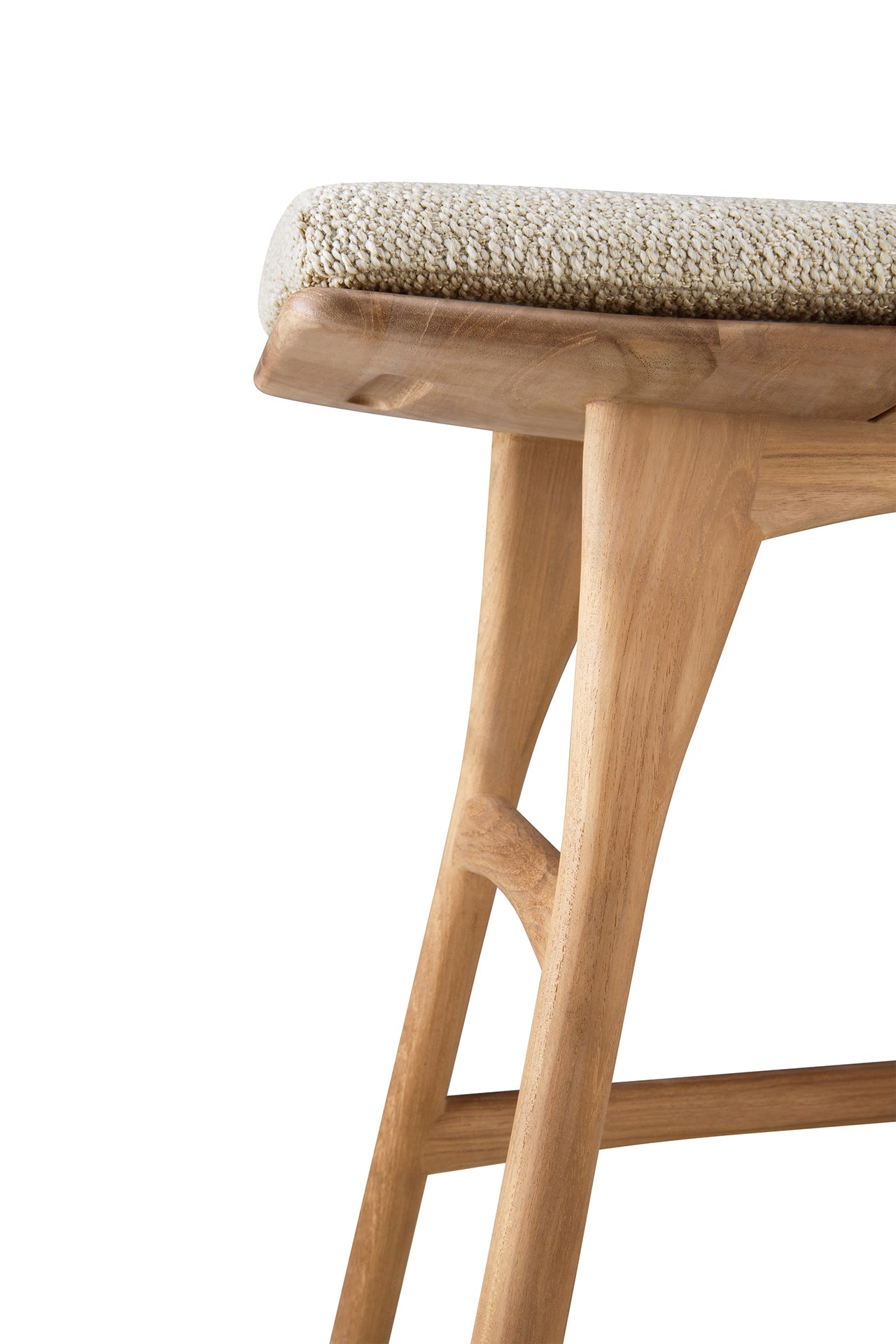 Osso Outdoor Stool, Natural Cushion - Goode Studio