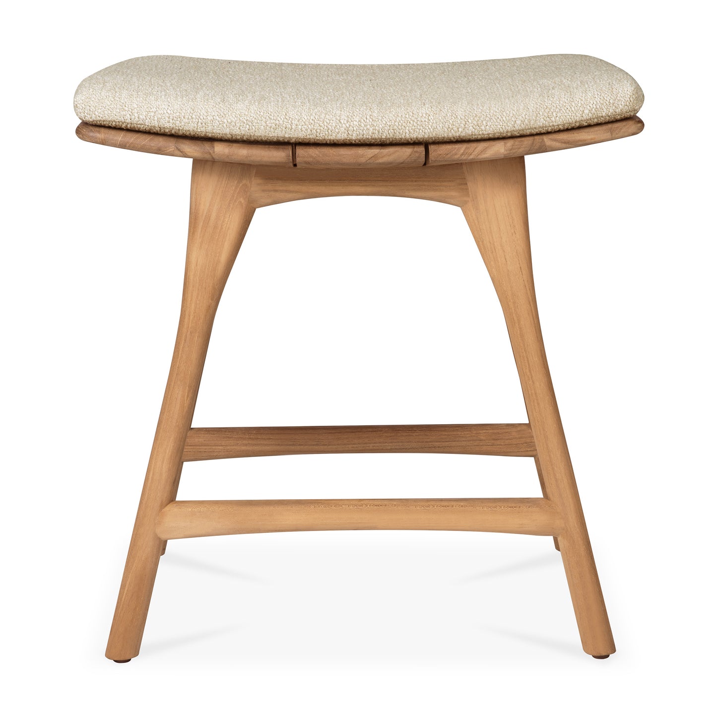 Osso-outdoor-stool-teak-Natural-fabric-profile-cut-Goode-Studio