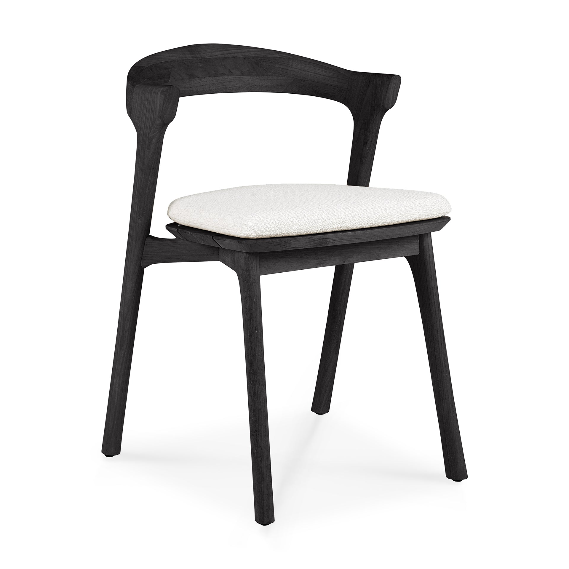 Teak-Bok-black-outdoor-dining-chair-off-white-cushion-side-cut-Goode-Studio