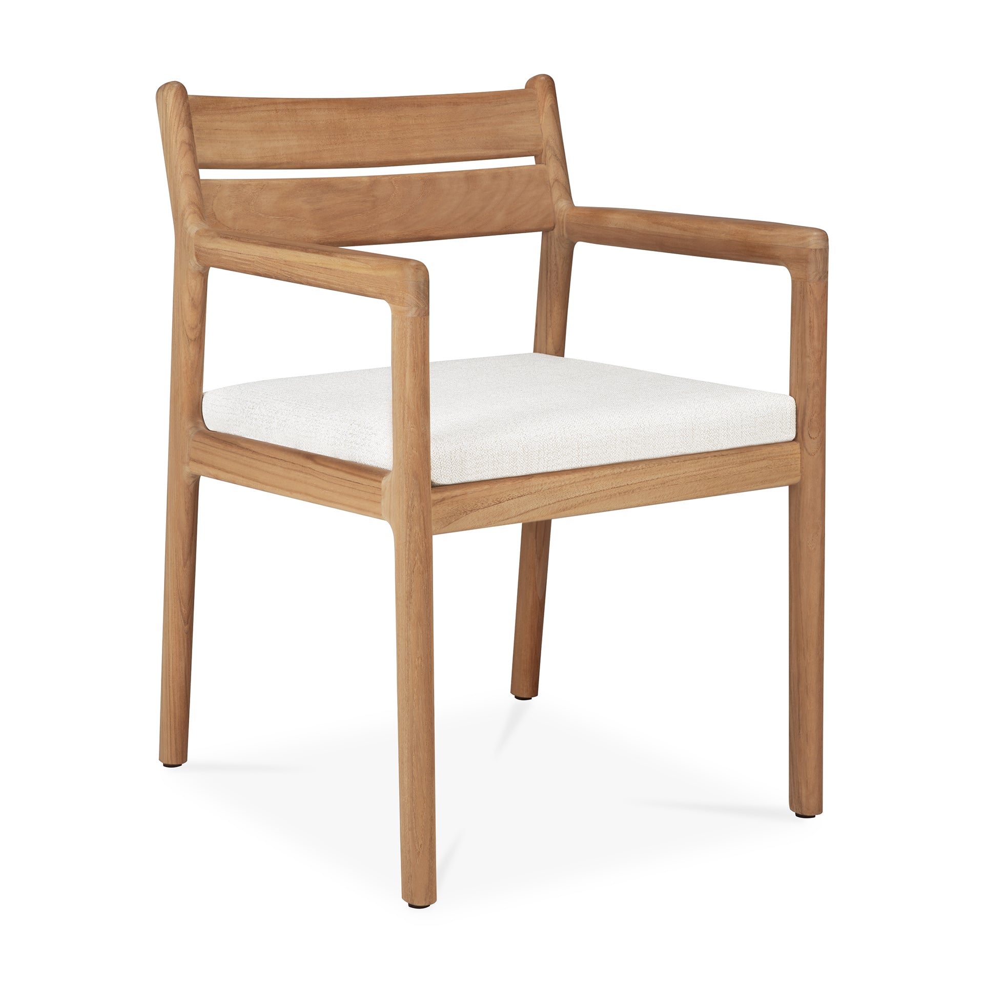 Jack-outdoor-armchair-teak-Off-White-fabric-front-cut-Goode-Studio