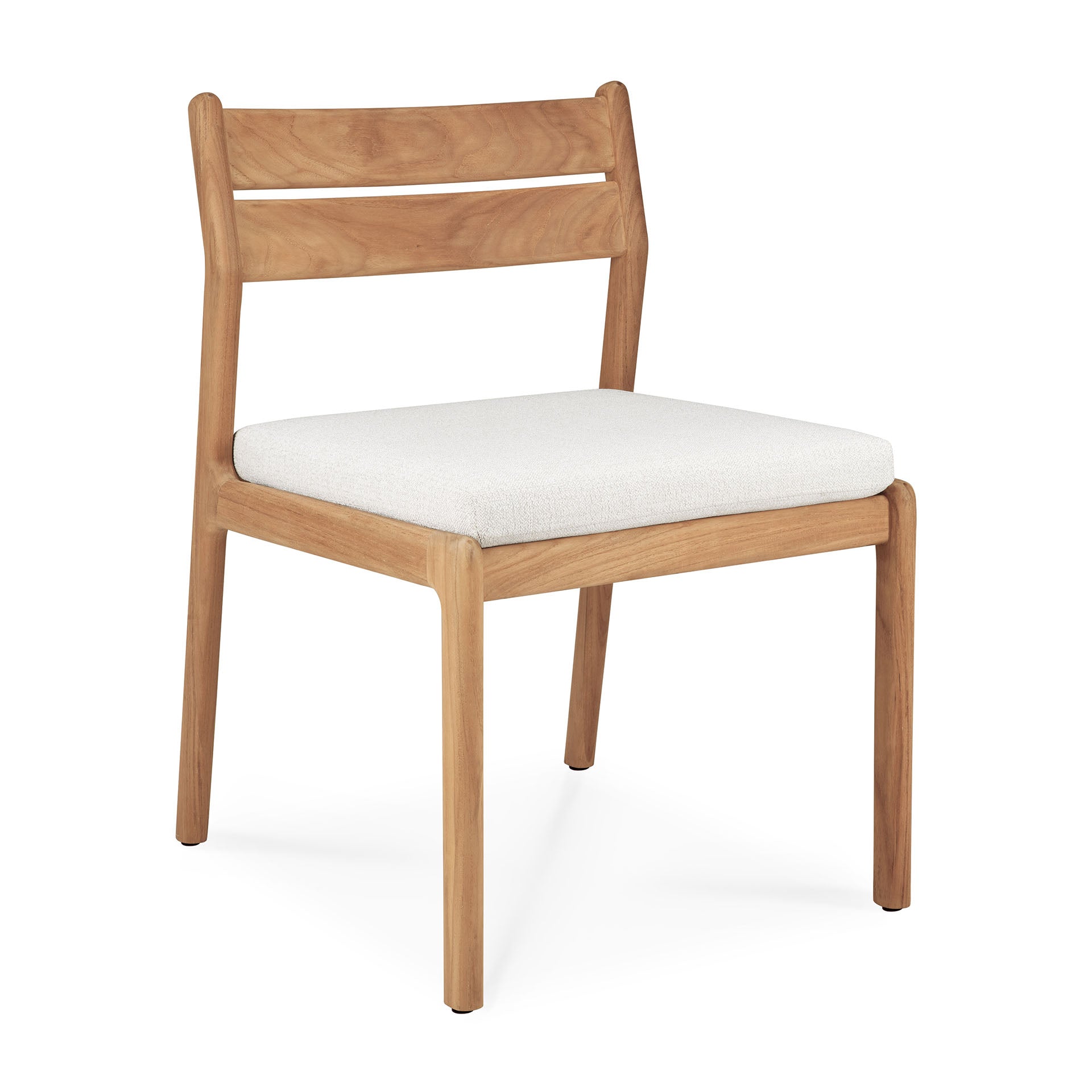Jack-outdoor-dining-chair-teak-Off-White-fabric-front-cut-Goode-Studio