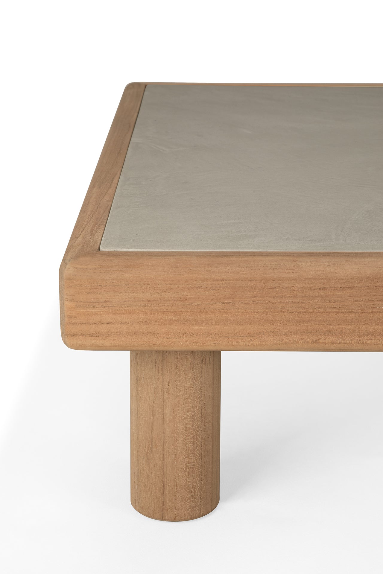 Monocle Outdoor Coffee Table, Concrete Top - Goode Studio