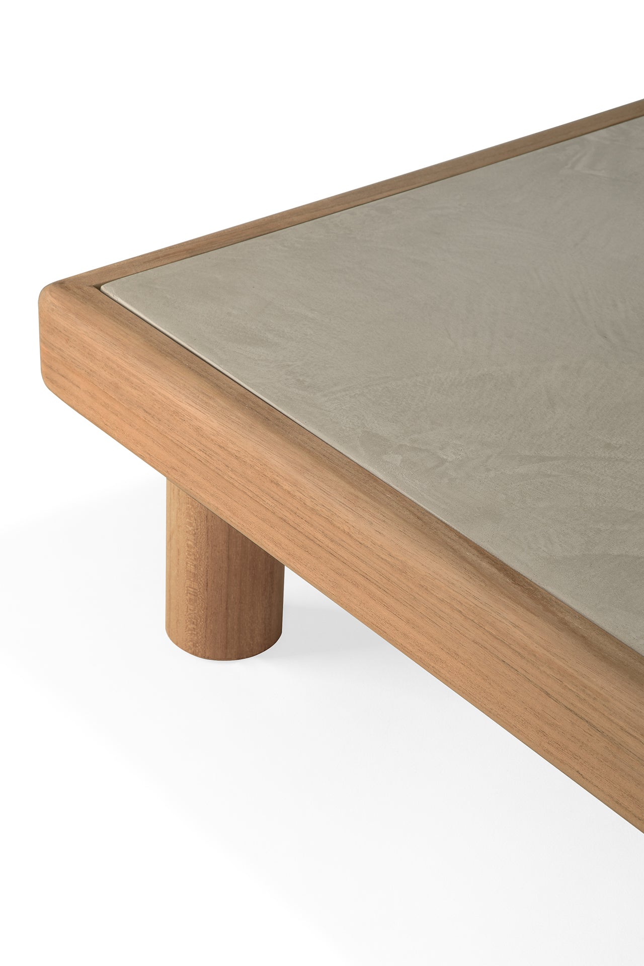 Monocle Outdoor Coffee Table, Concrete Top - Goode Studio