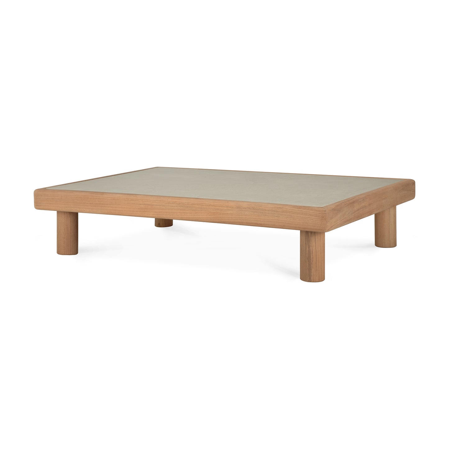 Monocle Outdoor Coffee Table, Concrete Top - Goode Studio