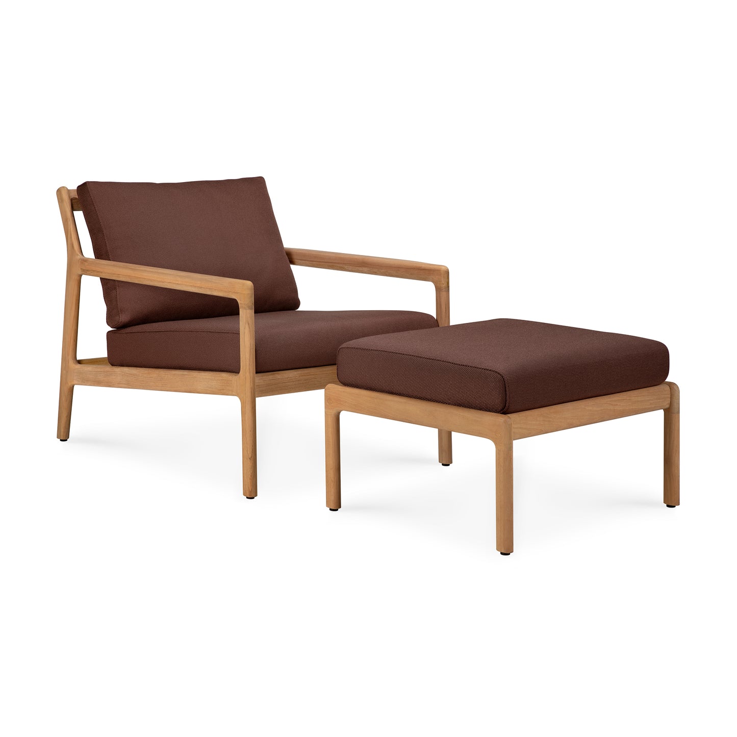 Jack Outdoor Footstool, Teak - Goode Studio