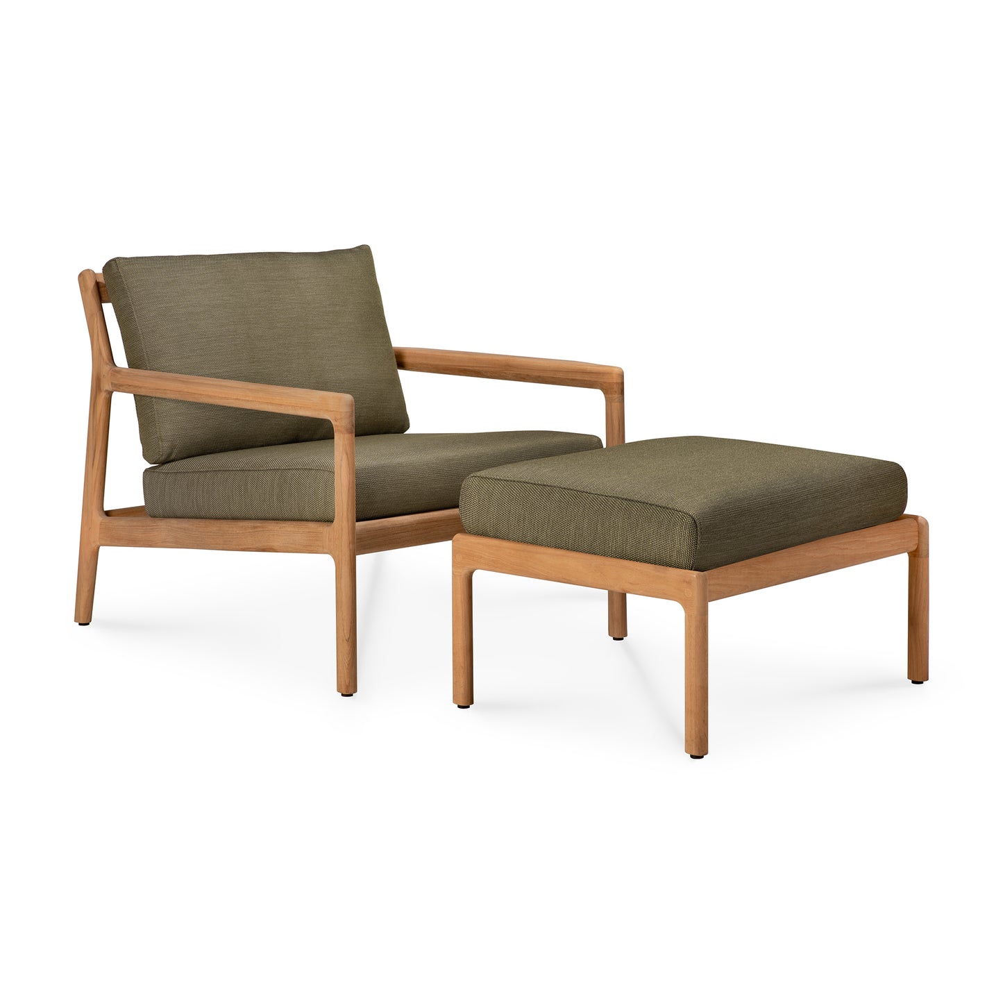 Jack Outdoor Footstool, Teak - Goode Studio