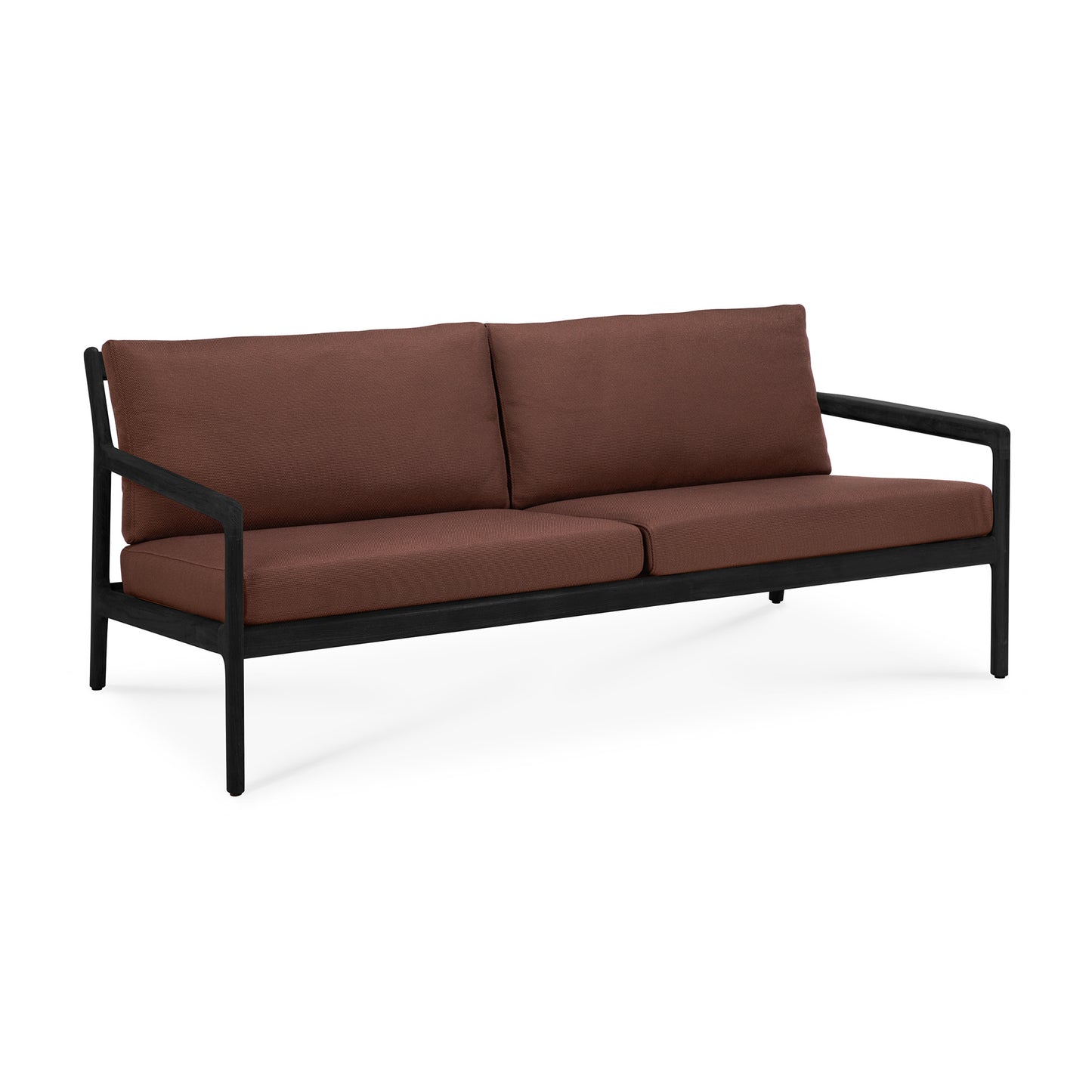 Jack 2 Seater Outdoor Sofa, Teak Black - Goode Studio