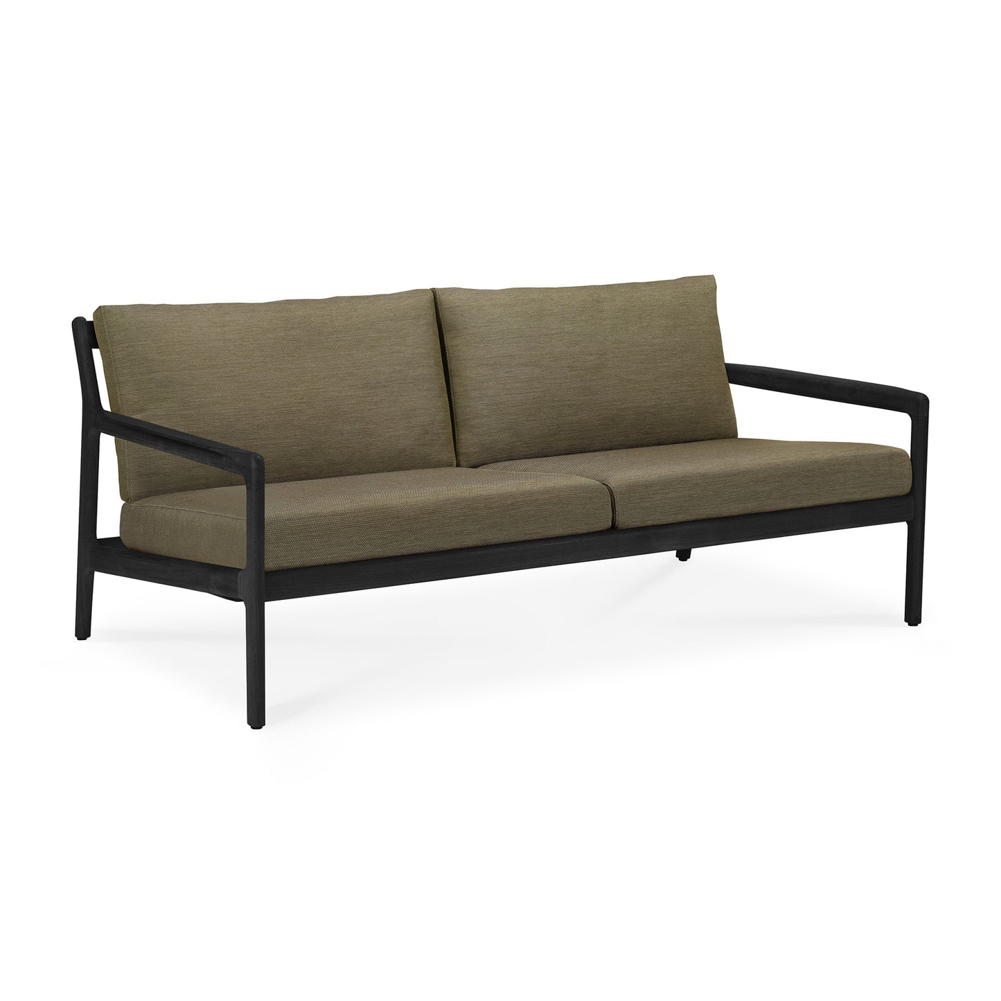 Jack 2 Seater Outdoor Sofa, Teak Black - Goode Studio