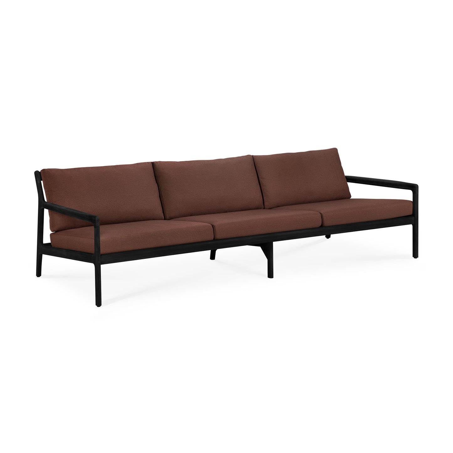 Jack 3 Seater Outdoor Sofa, Teak Black - Goode Studio