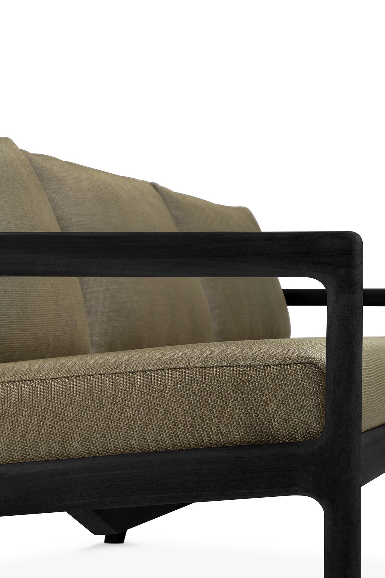 Jack 3 Seater Outdoor Sofa, Teak Black - Goode Studio