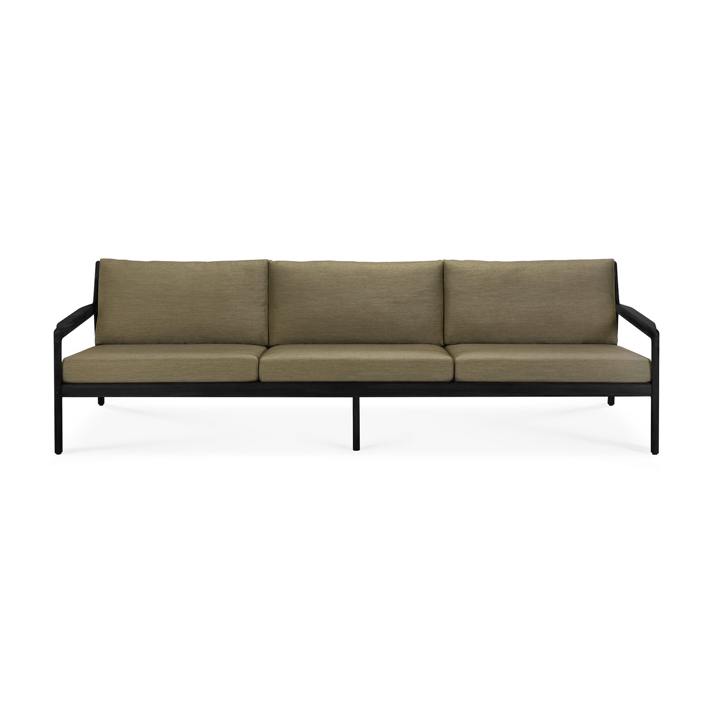 Jack 3 Seater Outdoor Sofa, Teak Black - Goode Studio