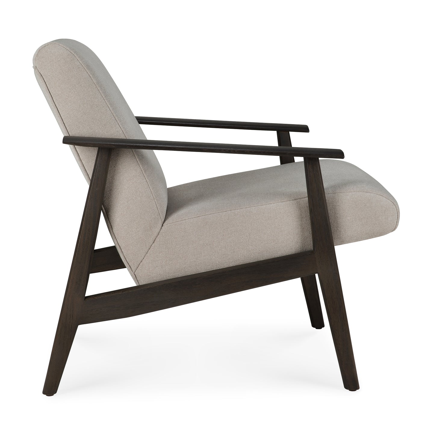 Aspekt-lounge-chair-with-armrest-and-warm-ash-fabric-cushion-Goode-Studio- Goode Studio
