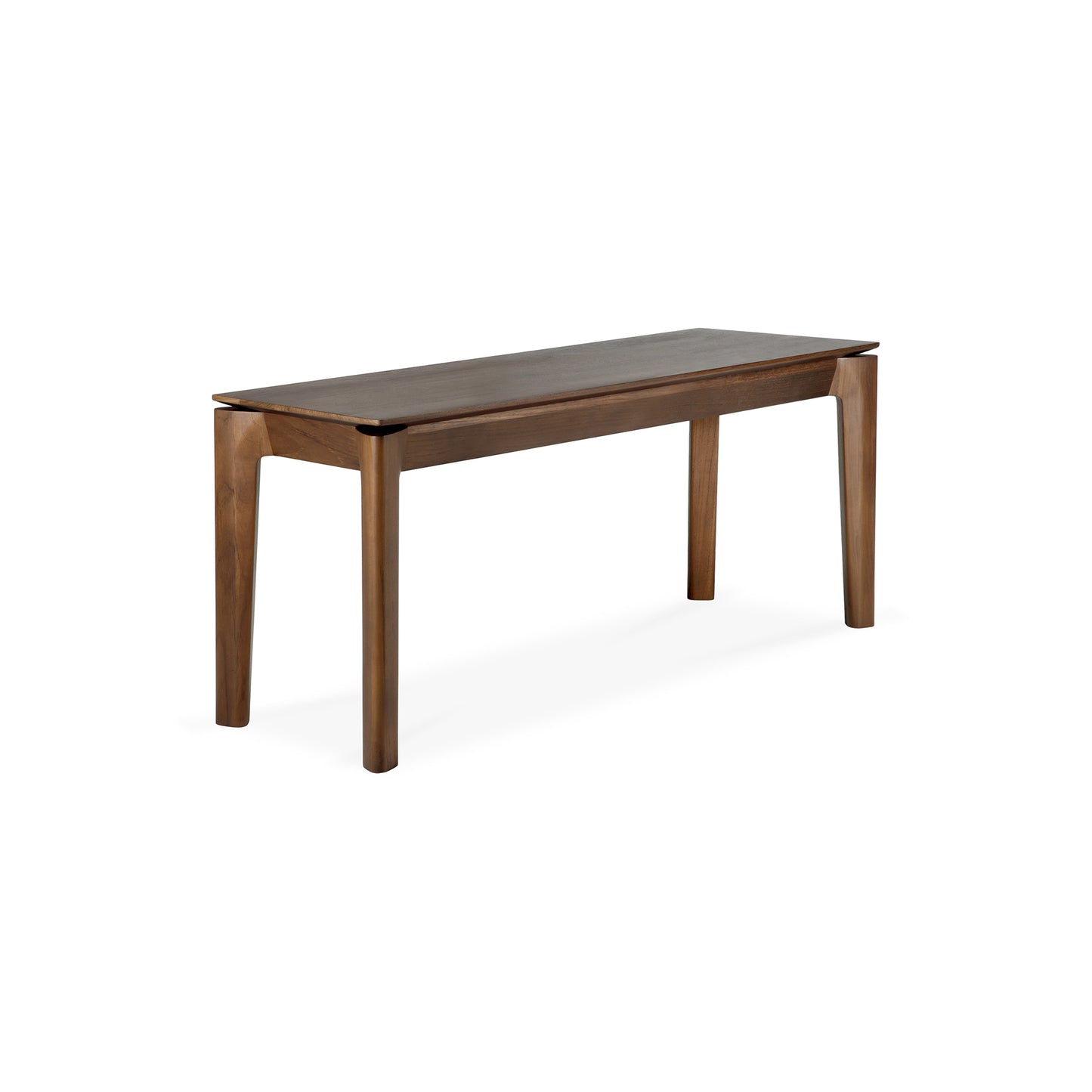 Bok-bench-varnished-teak-brown-side-cut-Goode-Studio