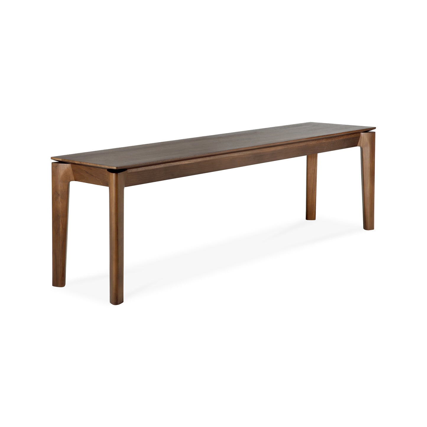 Bok-bench-varnished-teak-brown-side-cut-Goode-Studio