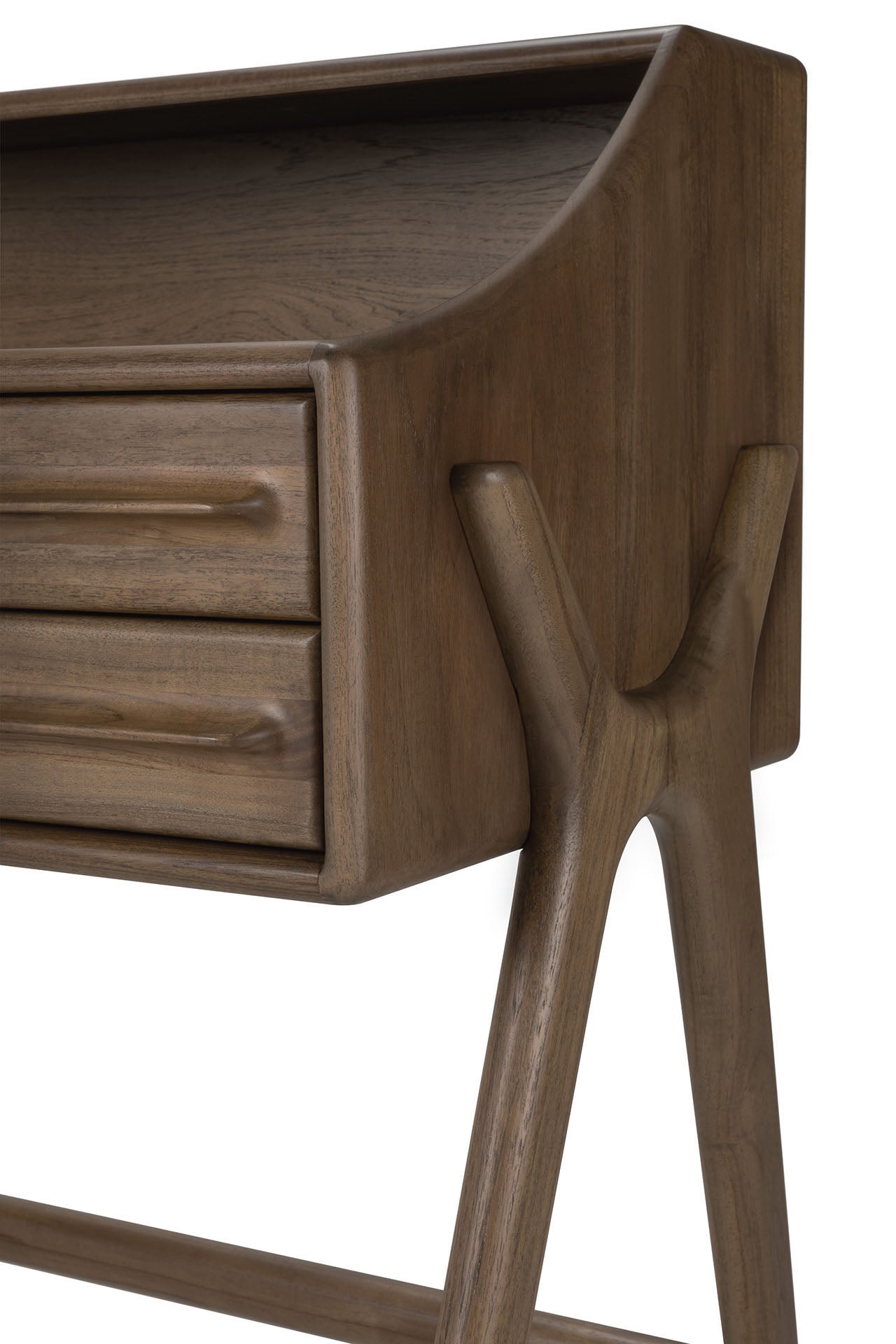 Flow Desk, Teak Wild Brown - Goode Studio