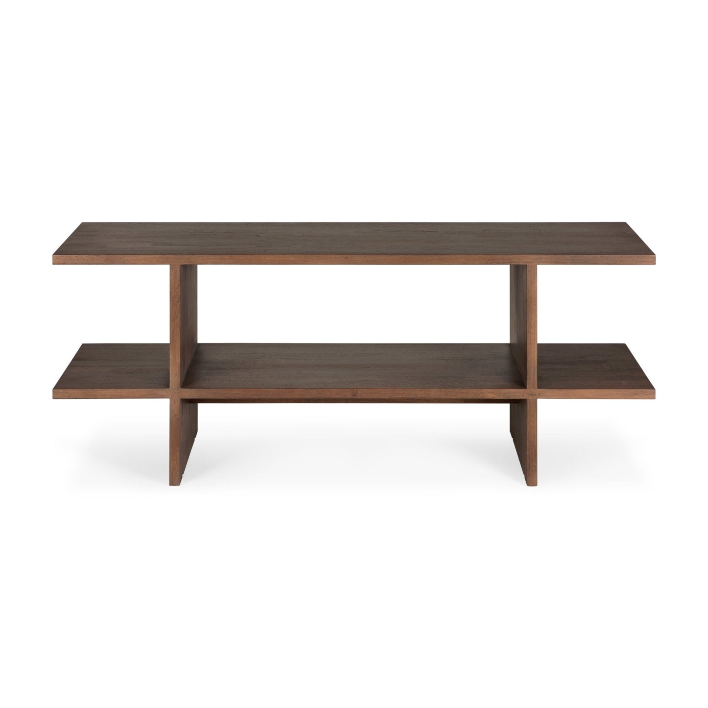 Kabuki-side-table-varnished-teak-brown-rectangular-front-cut-Goode-Studio