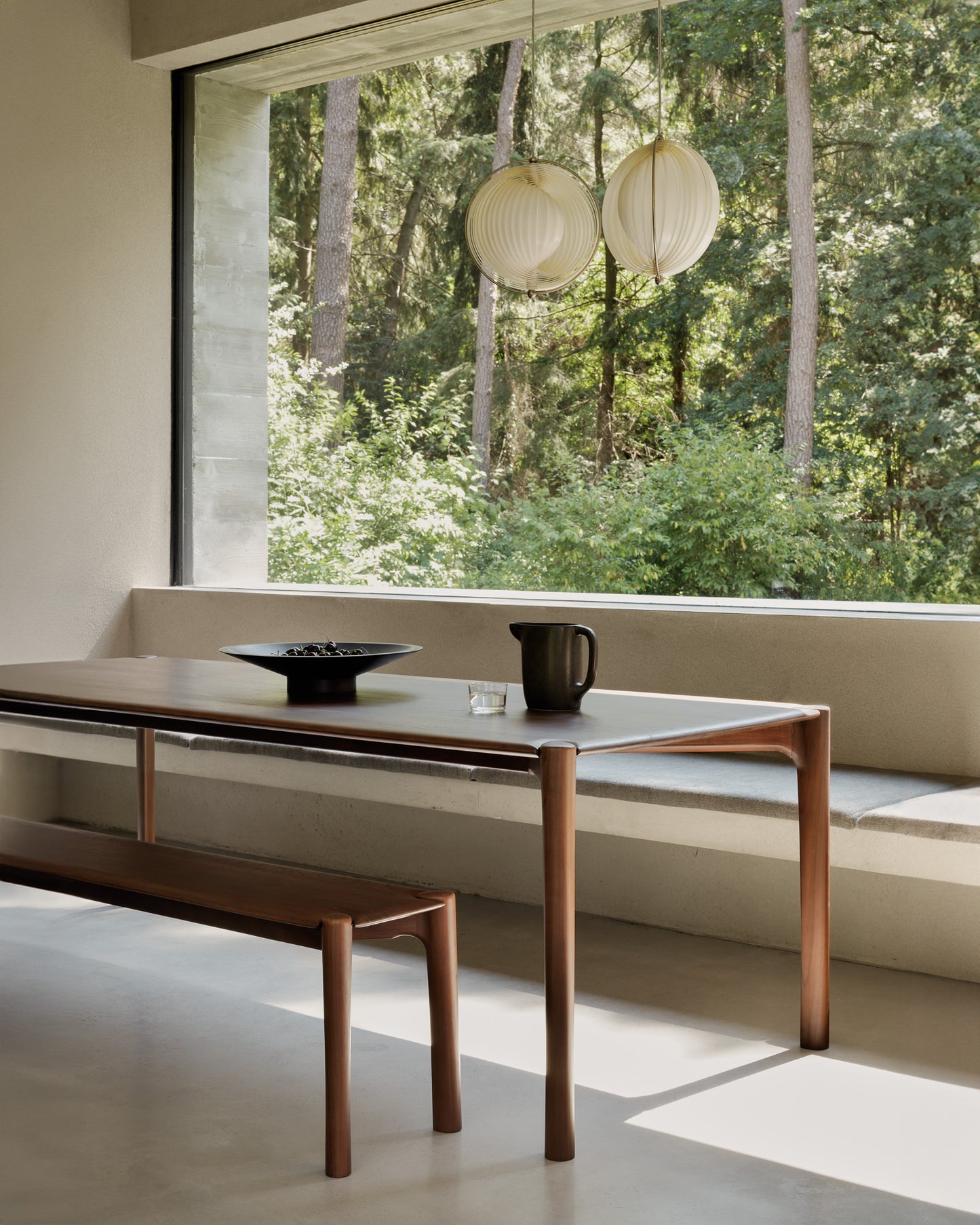 PI dining table teak brown handcrafted solid wood dining table
