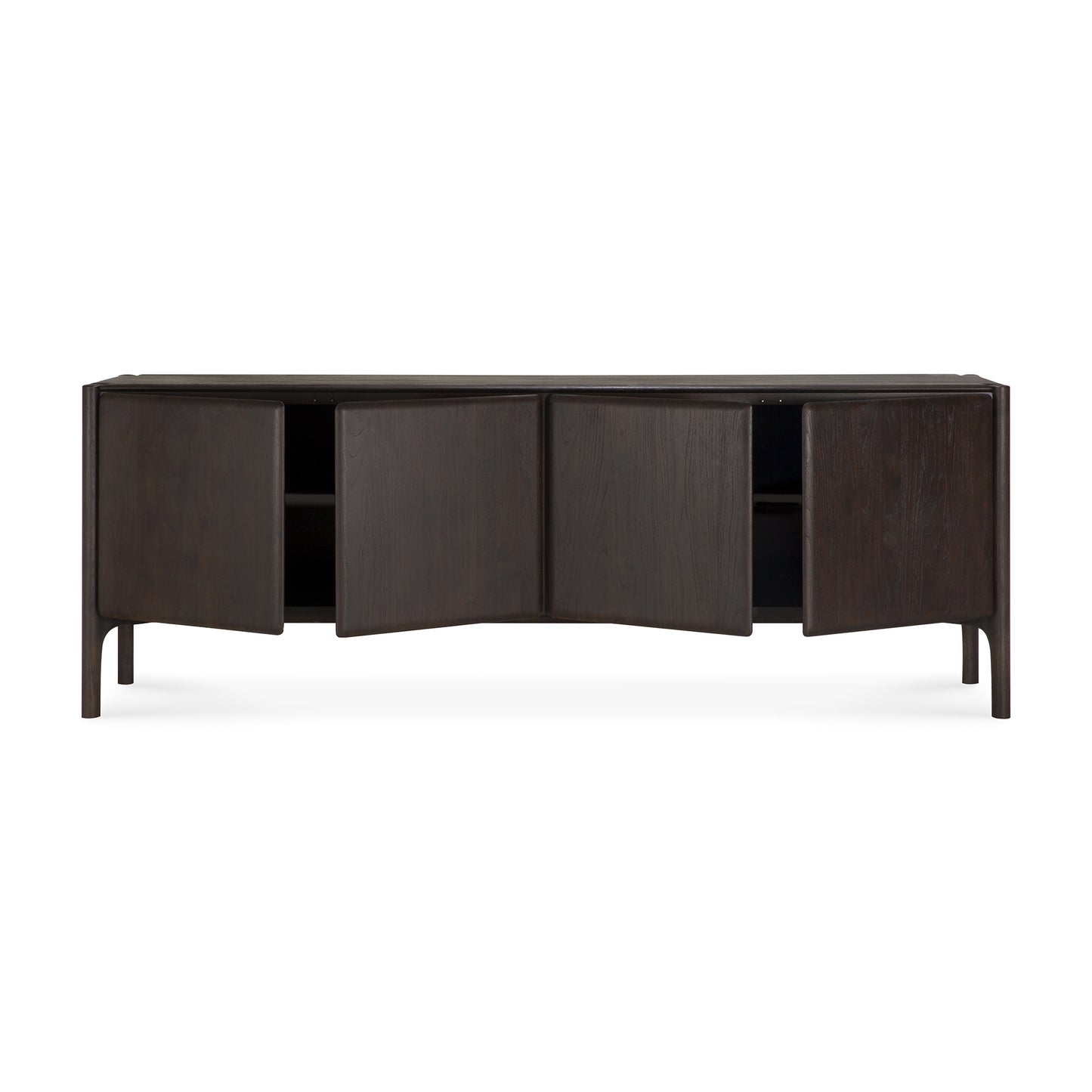 PI-sideboard-varnished-teak-dark-brown-4-doors-front-cut-Goode-Studio