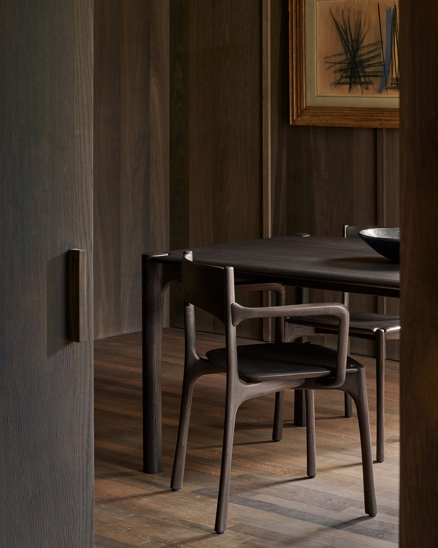 PI-dining-table-dark-brown-PI-dining-chair-dark-brown-Goode-Studio