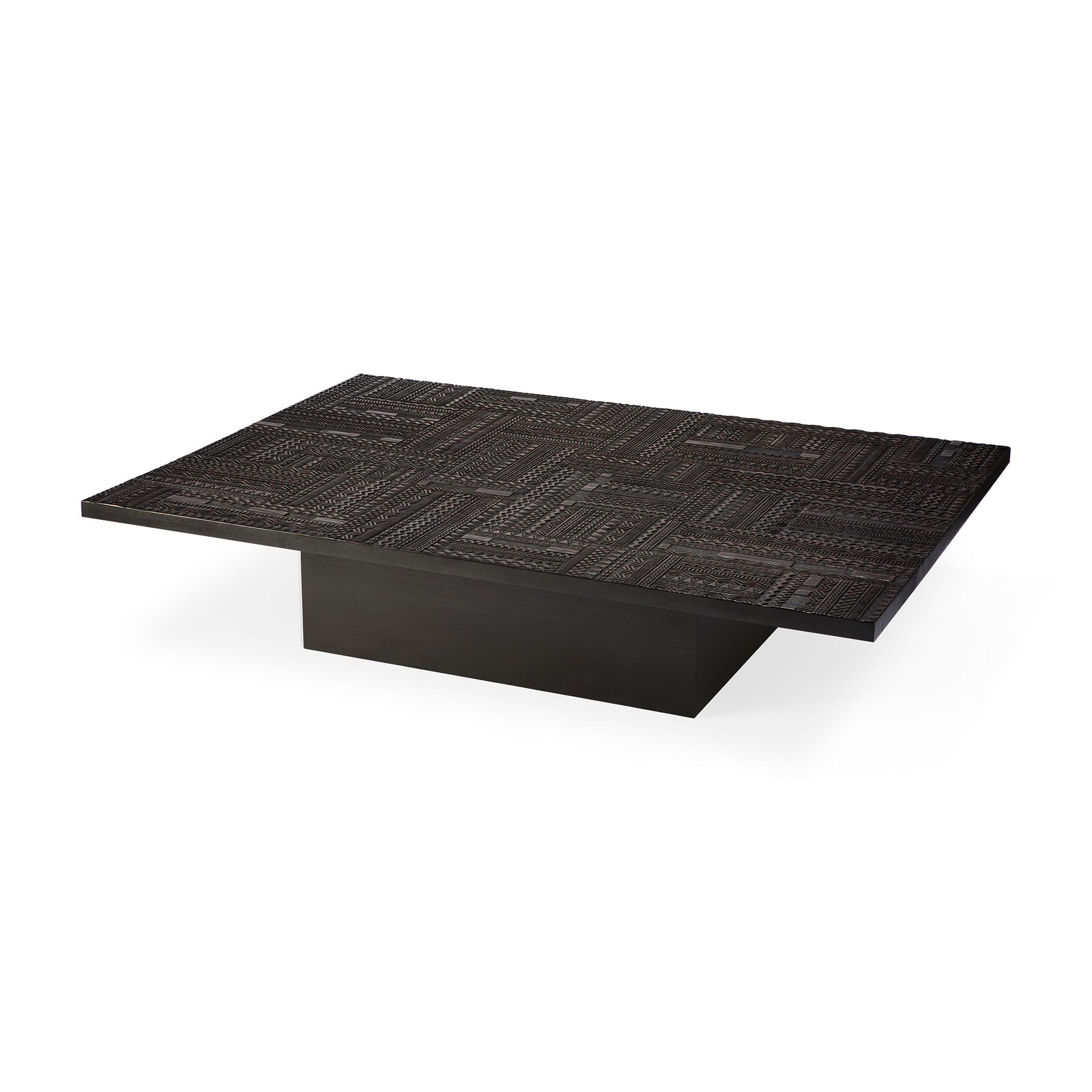 Teak-Tabwa-blok-black-coffee-table-profile-cut-Goode-Studio