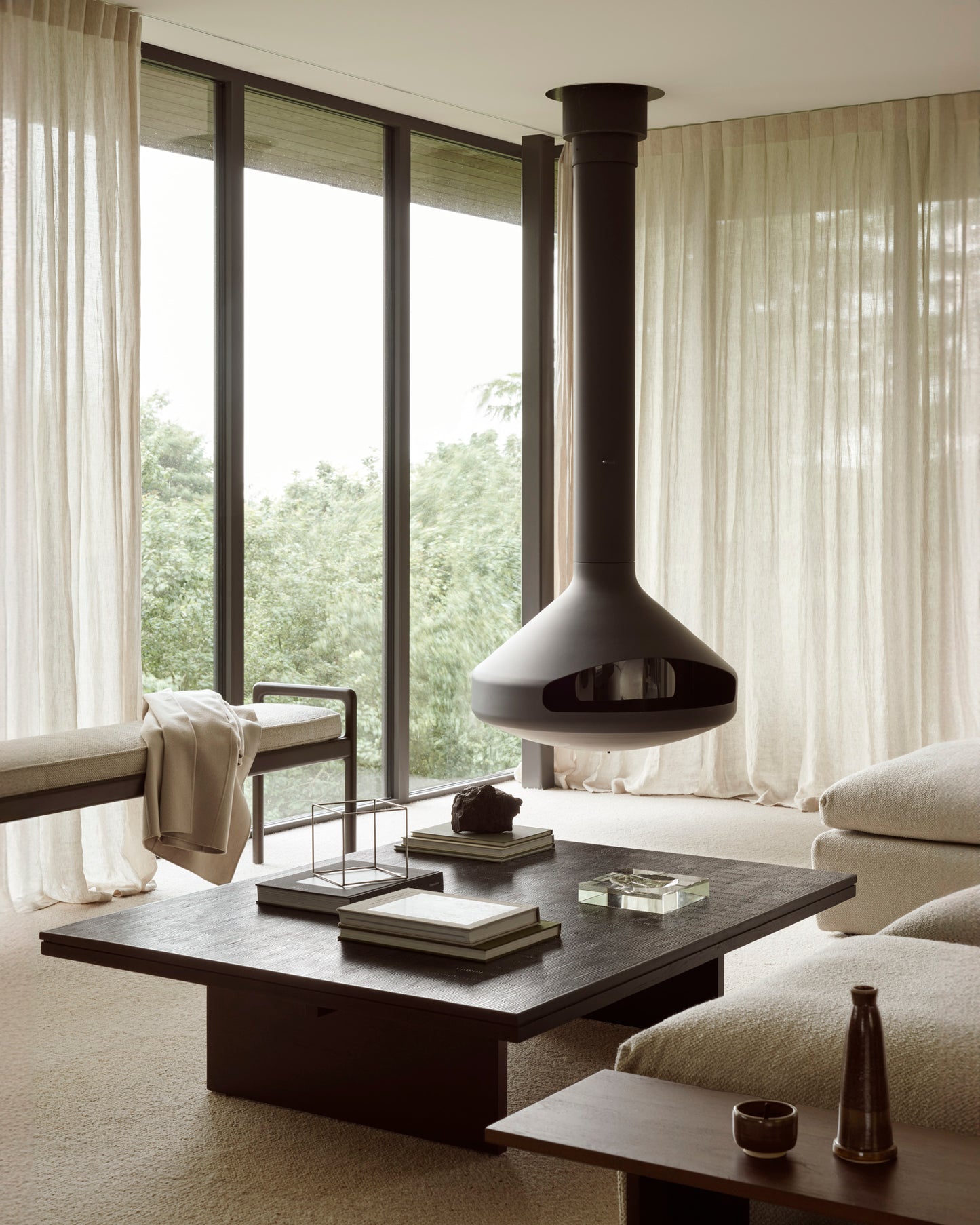 Grooves-side-table-Jack-bench-ivory-fabric-Goode-Studio
