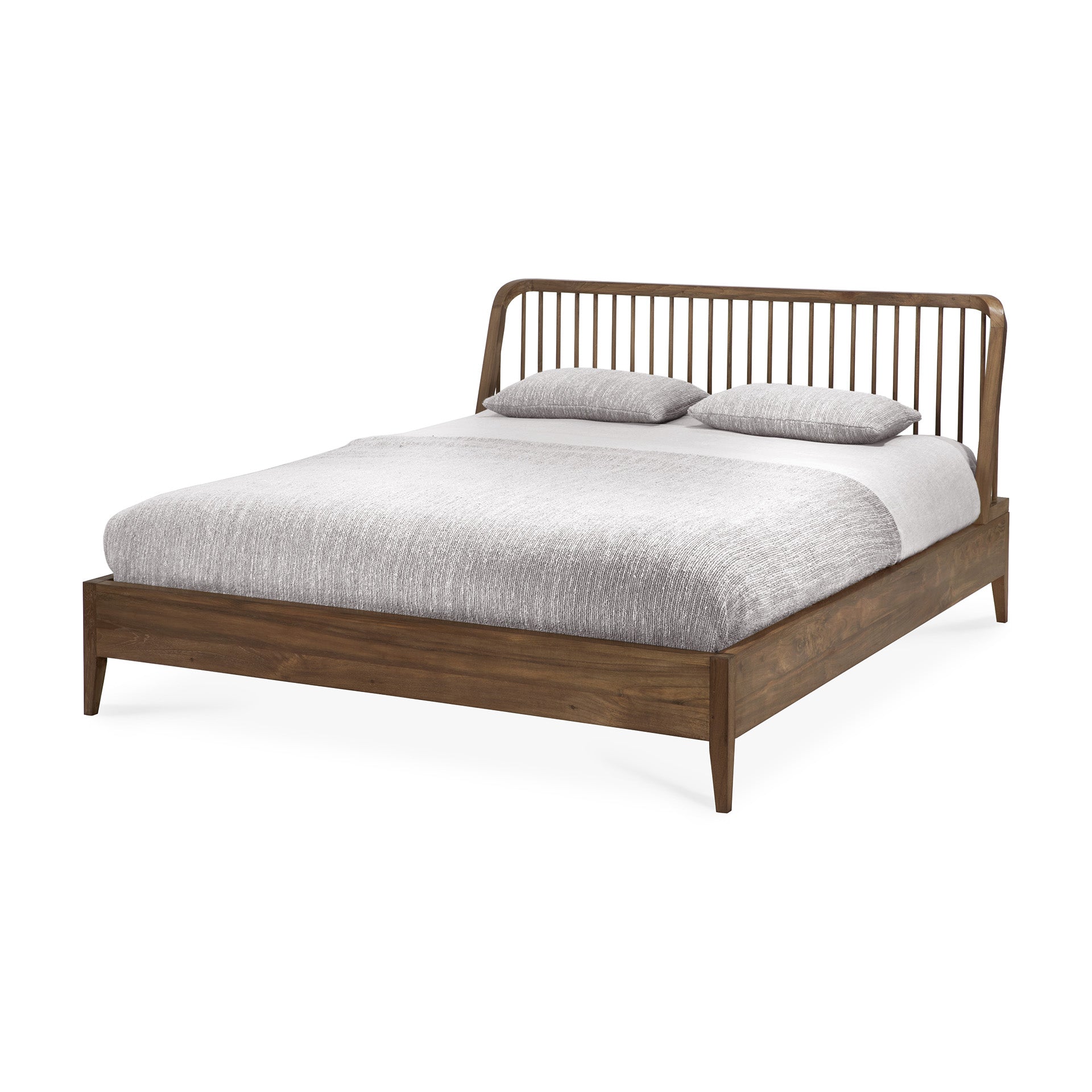 Spindle-bed-reclaimed-teak-mattress-US-Queen-front-cut-Goode-Studio