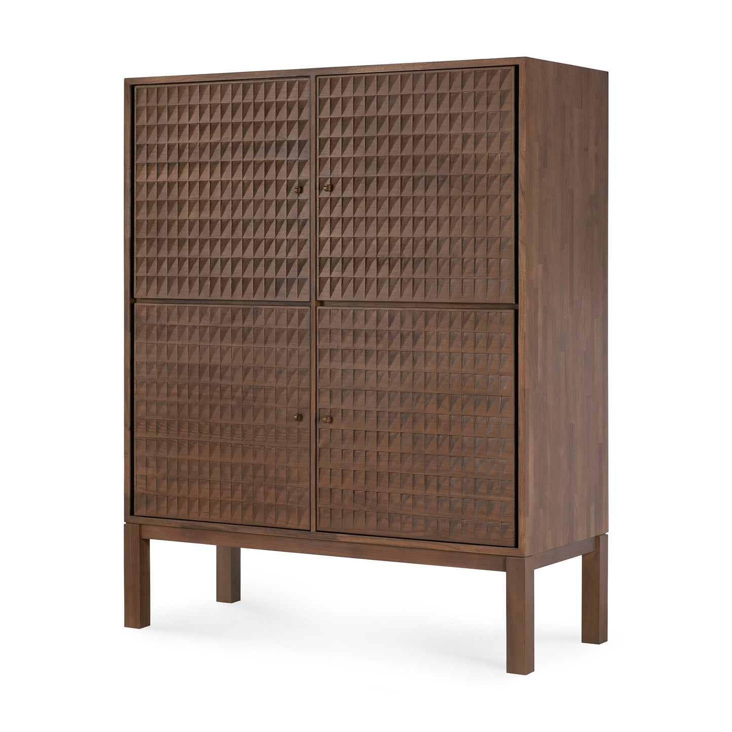 Sono-cupboard-varnished-teak-light-brown-4doors-side-cut-Goode-Studio