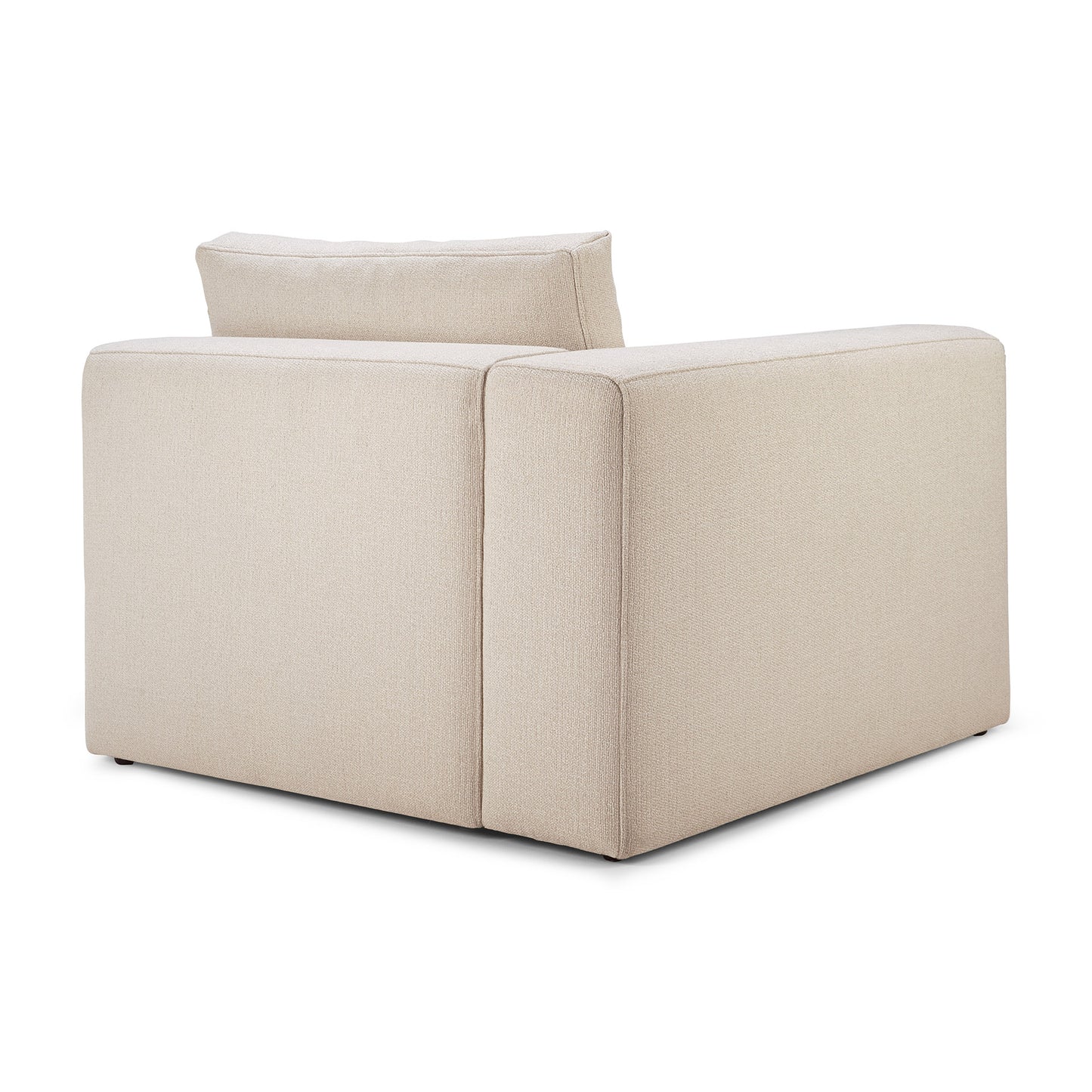 Mellow-sofa-Off-White-Eco-fabric-end-seater-with-R-arm-side-cut-Goode-Studio