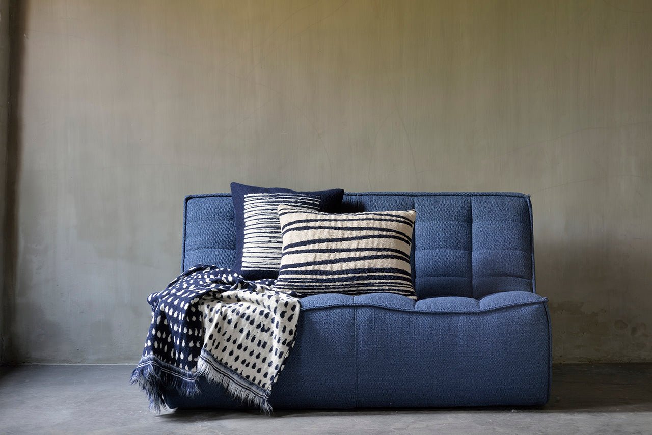 N701 Blue Sectional, 2 Seater - Goode Studio