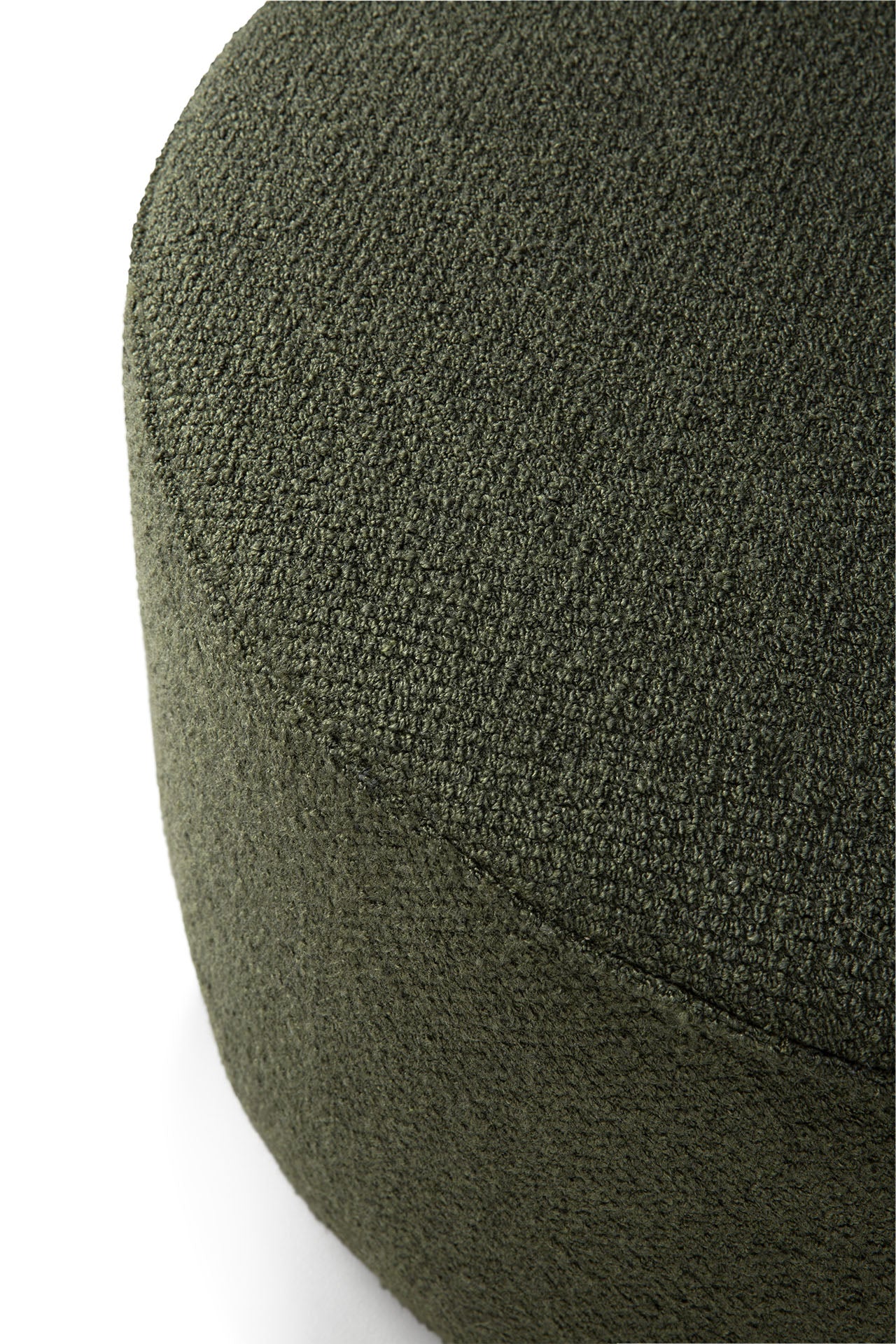 Barrow pouf in pine green by Goode Studio