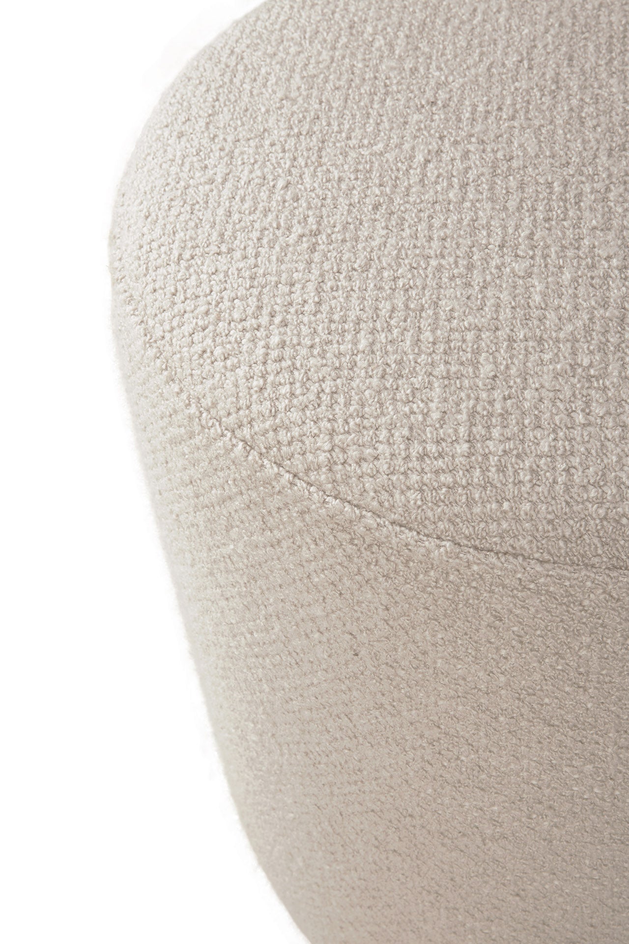 Barrow pouf in off white by Goode Studio