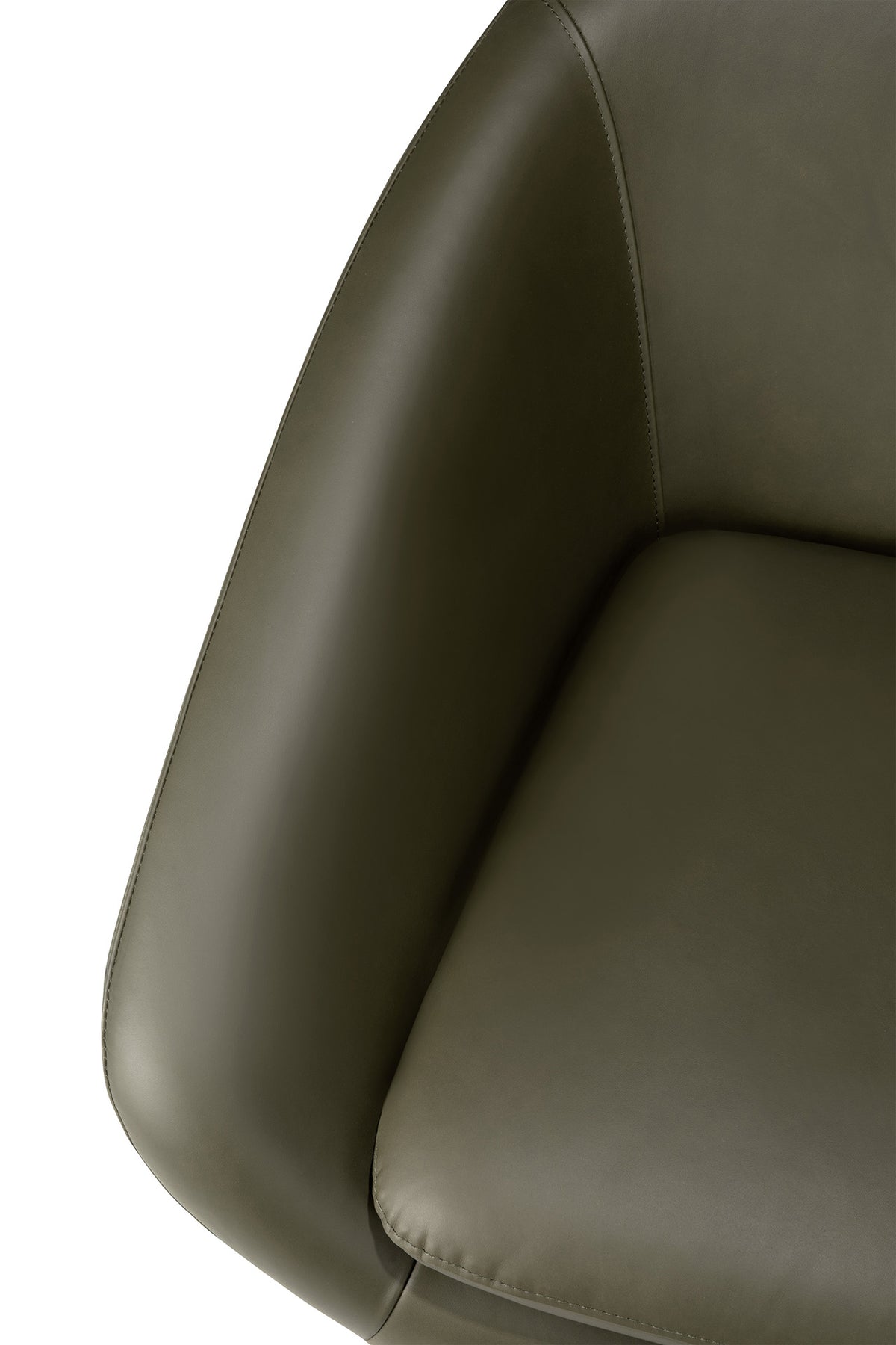 Barrow Lounge Chair, Polished Metal Base - Goode Studio