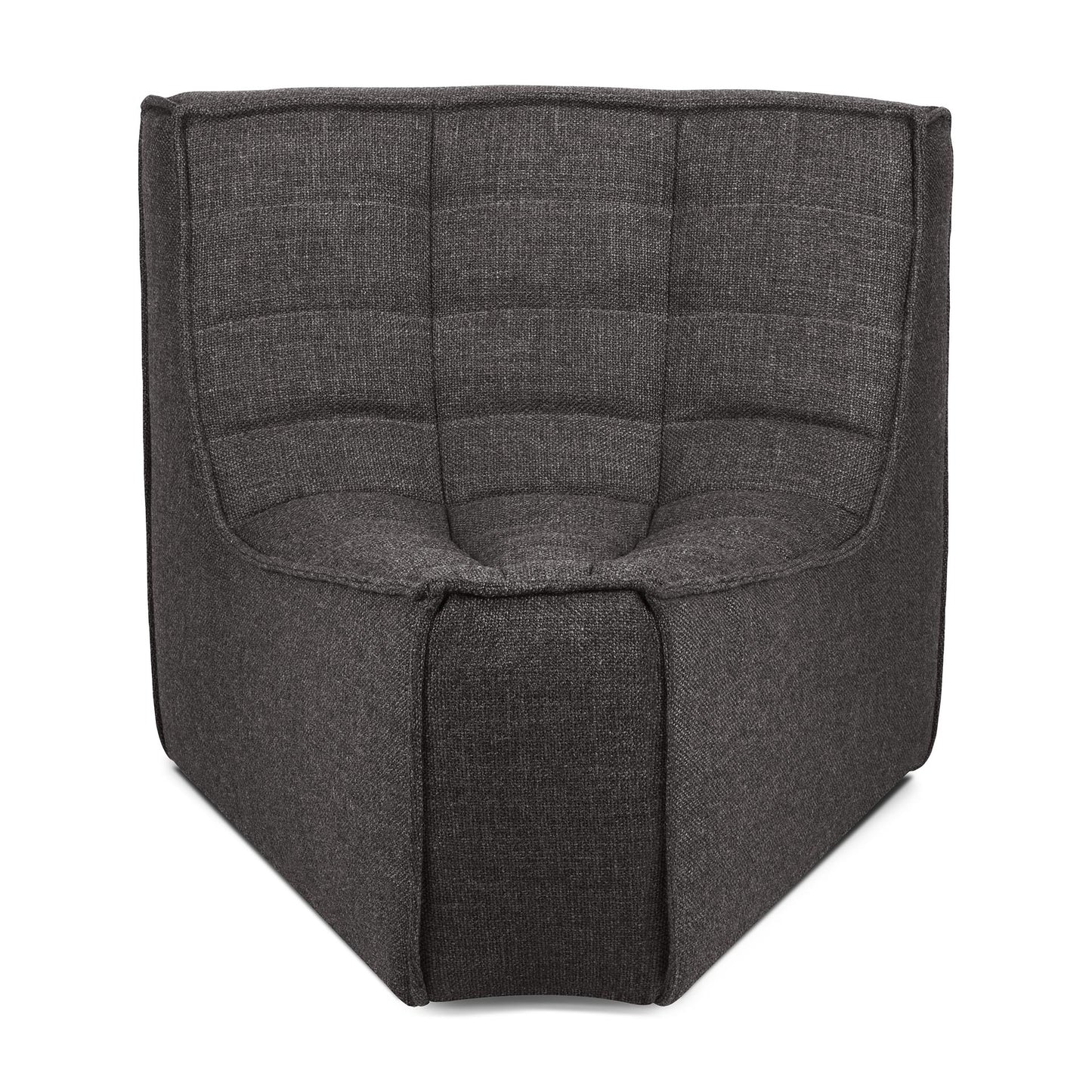 N701-modular-sofa-STD-Dark-Grey-45-round-corner-front-cut-Goode-Studio